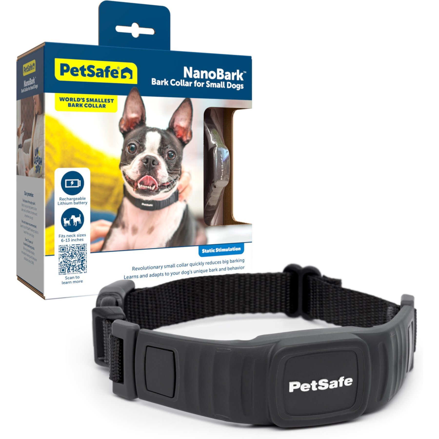 Petsafe NanoBark Collar by PetSafe Rechargeable Dog Bark Collar, Black PetSafe