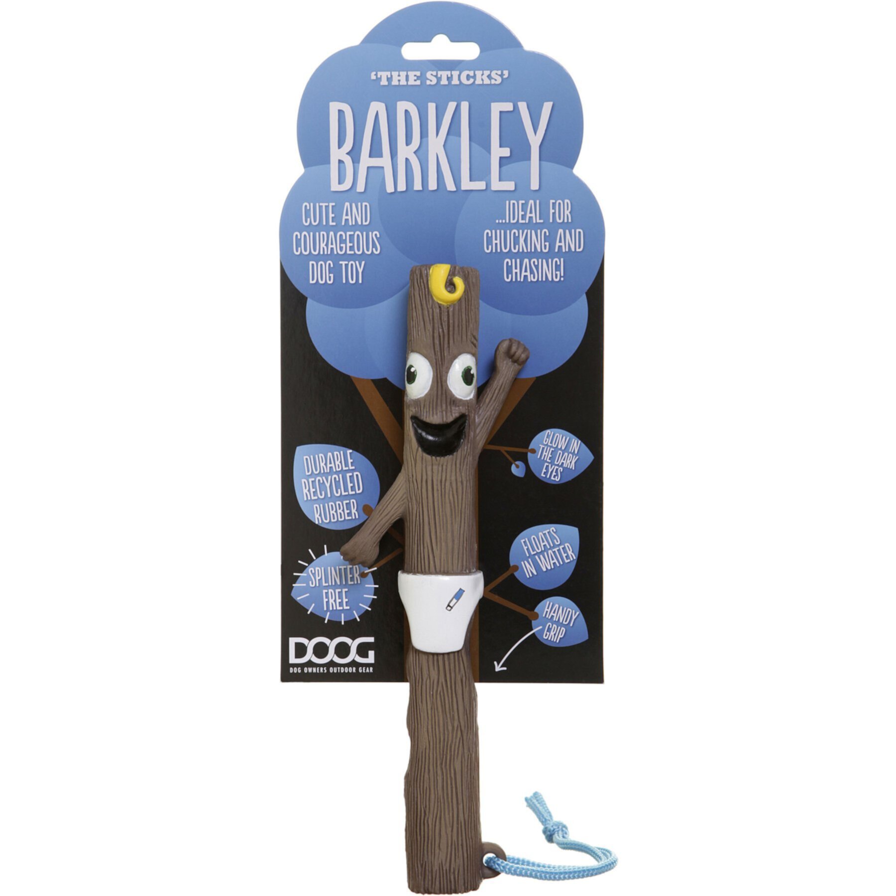 DOOG Stick Family Baby Barkley Dog Chew Toy, Brown DOOG