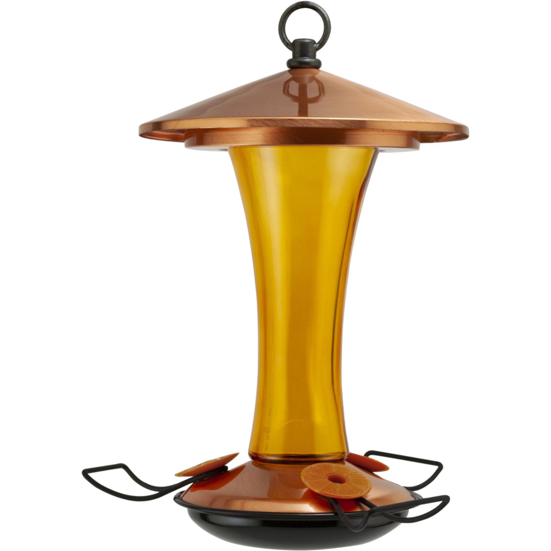 Audubon Mid-Century Coppertop with Hidden Ant Moat Oriole Wild Bird Feeder, 16-oz Audubon