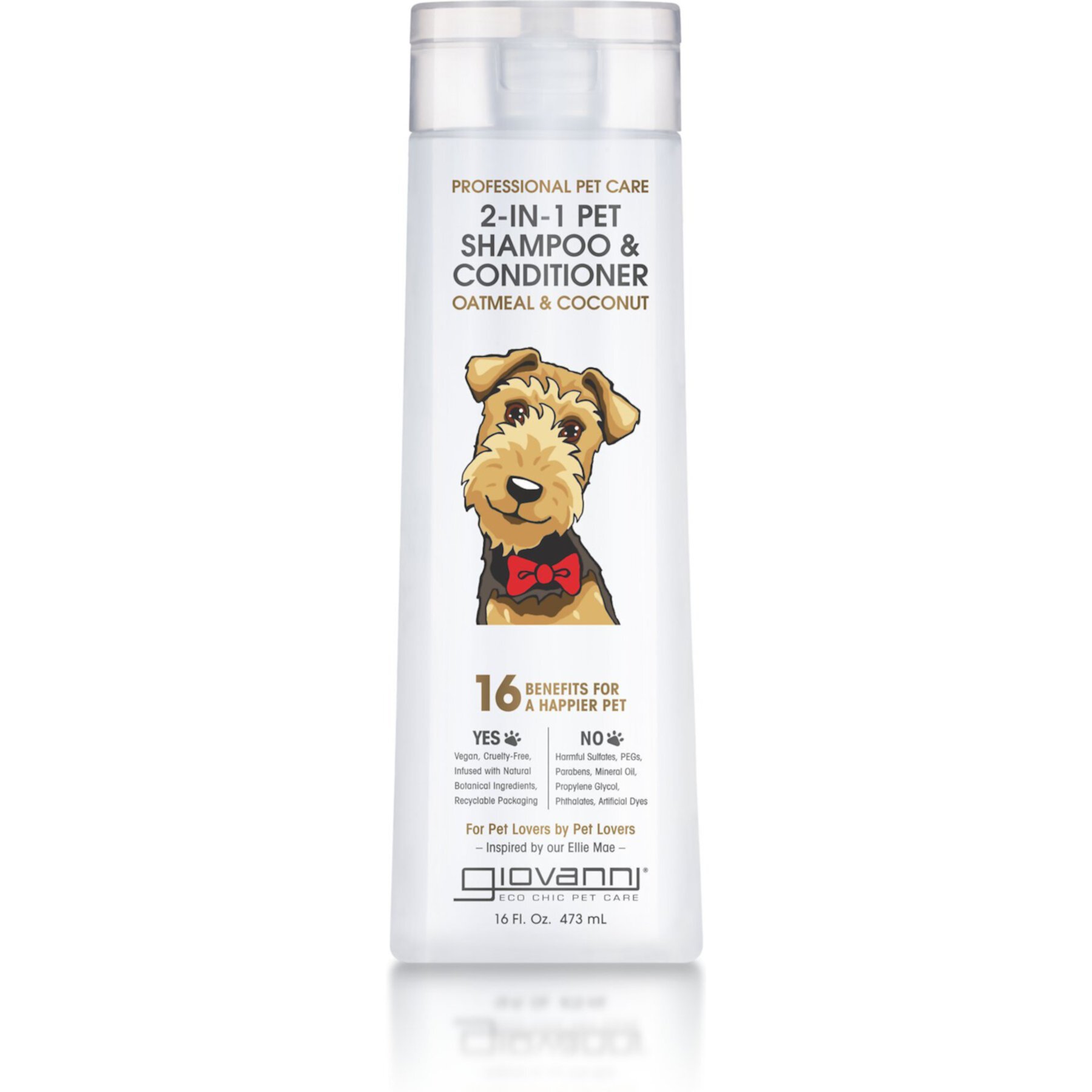 Giovanni Professional Oatmeal & Coconut 2-in-1 Dog Shampoo & Conditioner Giovanni