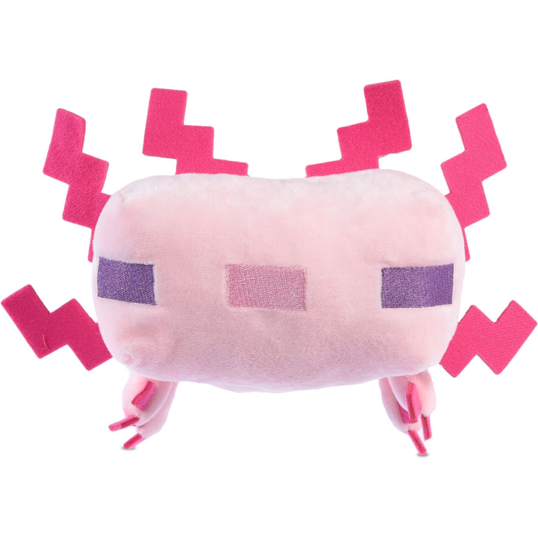 Fetch For Pets Minecraft Leucistic Axolotl Figure Plush Squeaky Dog Toy, Large fetch FOR PETS