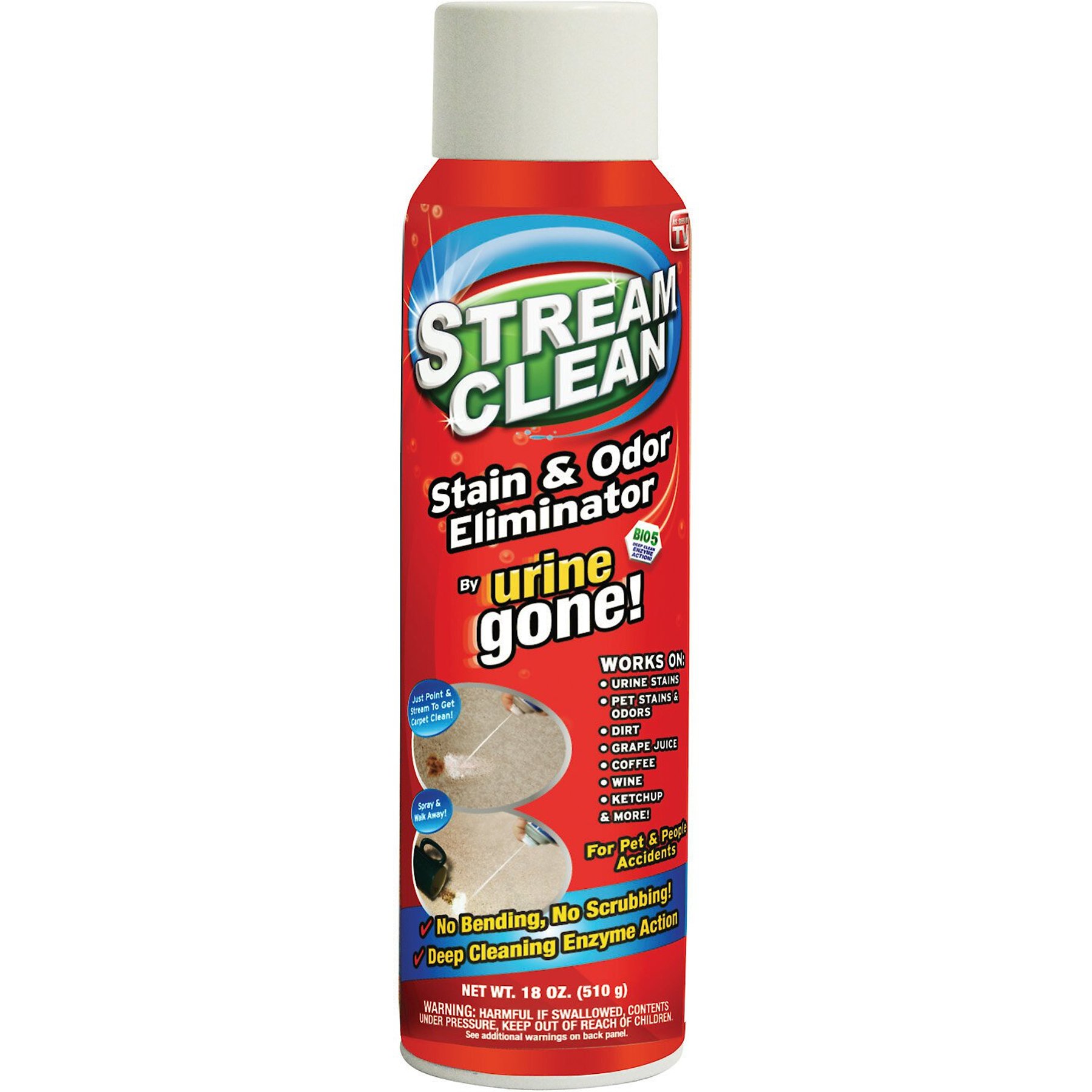 Urine Gone Stream Clean Pet Stain & Odor Eliminator Spray Urine Gone