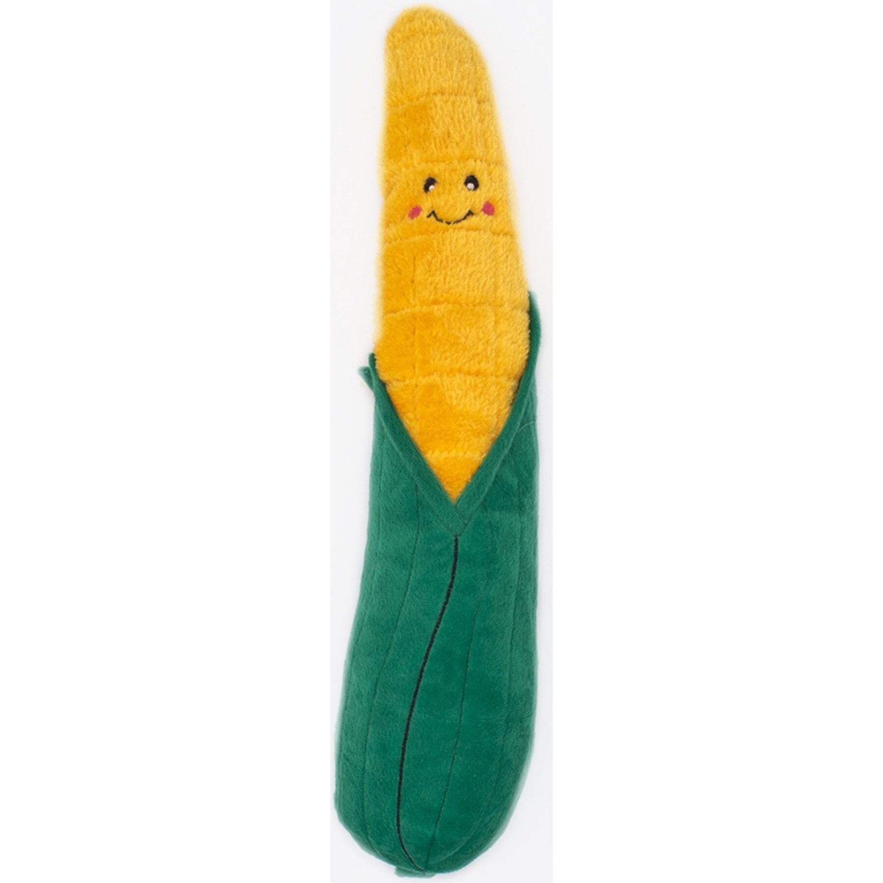 ZippyPaws Jigglerz Corn Dog Plush Toy, Yellow Zippypaws