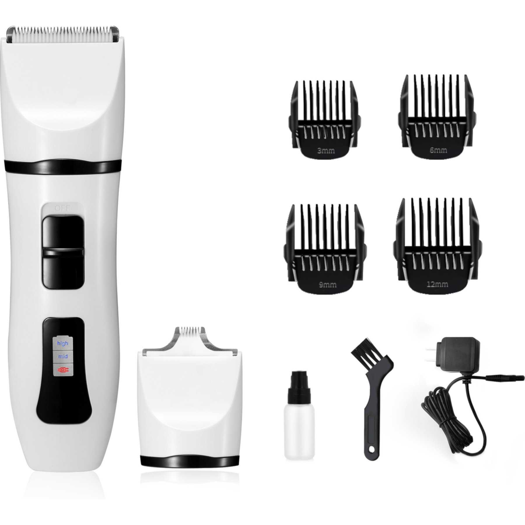 PATPET P920 Low Noise Cordless Paws, Eyes, Ears & Face Grooming Trimmer Dog & Cat Clipper with Double Blades Patpet