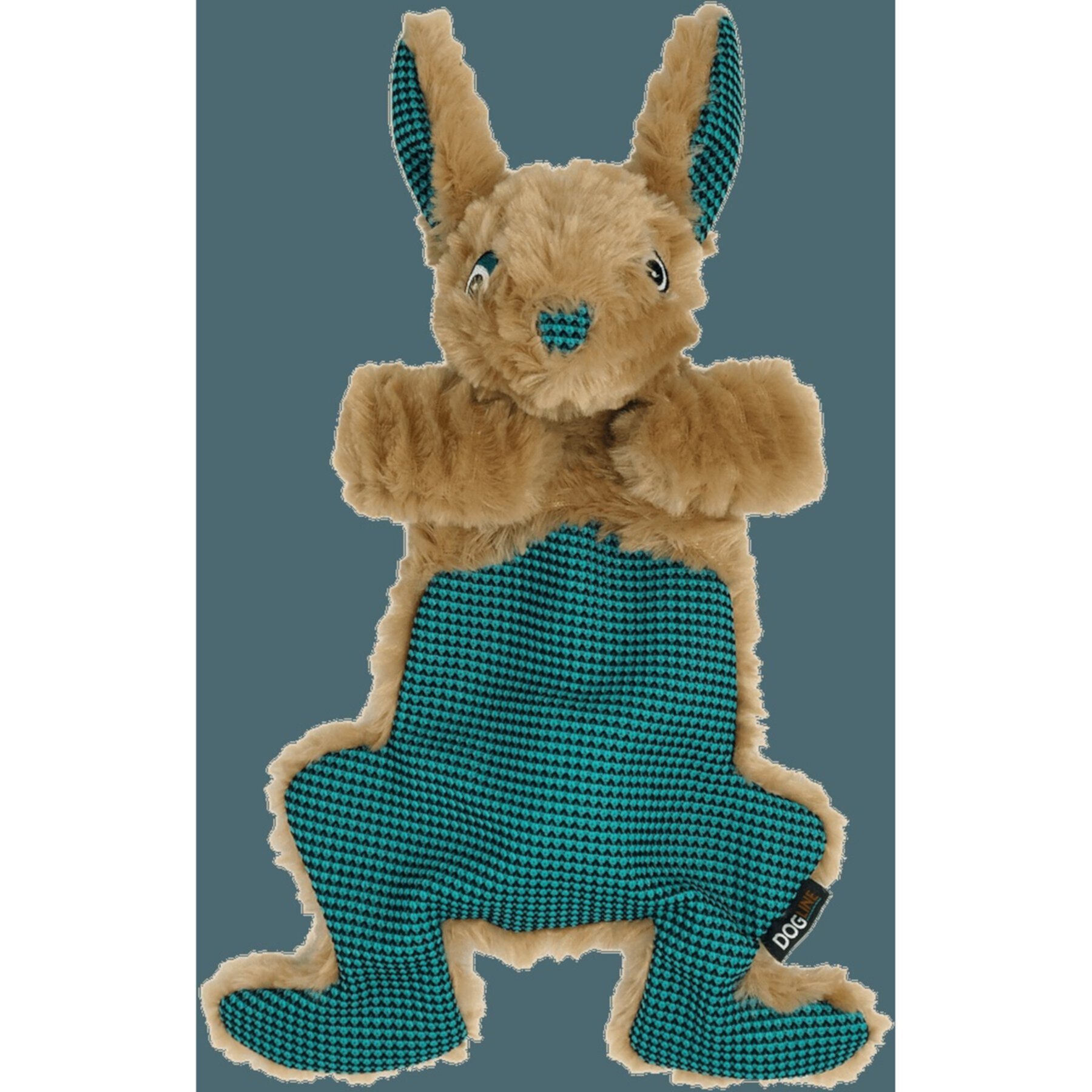 Dogline Rabbit Squeaky Dog Toy, 12.5-in Dogline