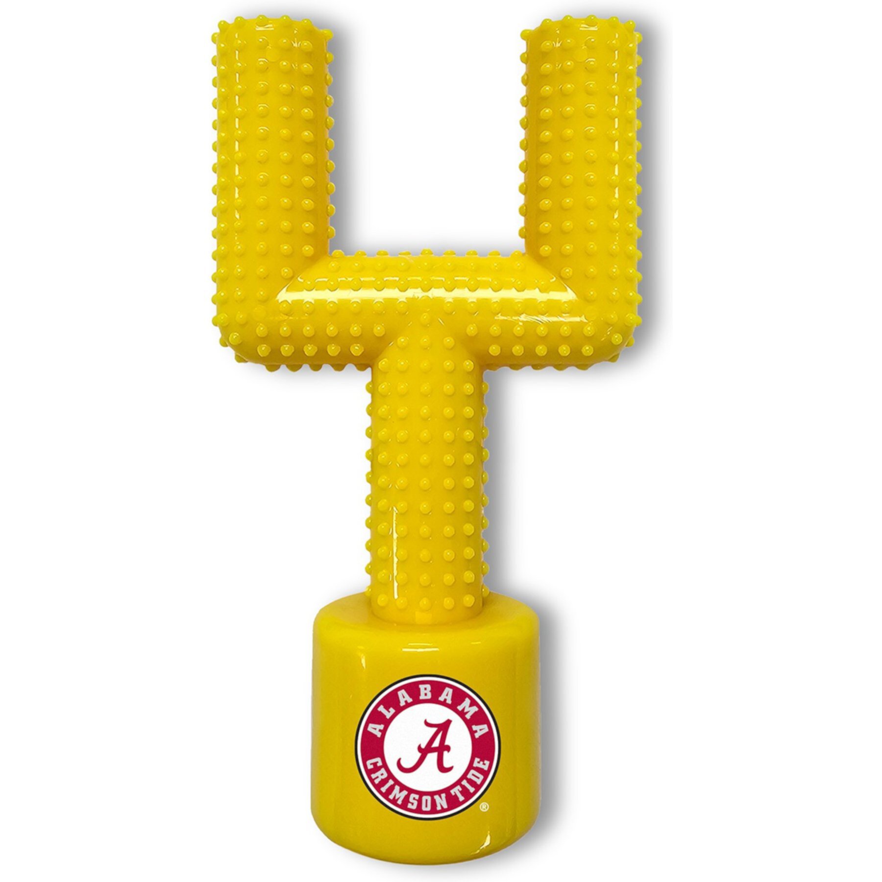 Pets First Alabama Hard Nylon Goal Post Dog Chew Toy, Yellow Pets First