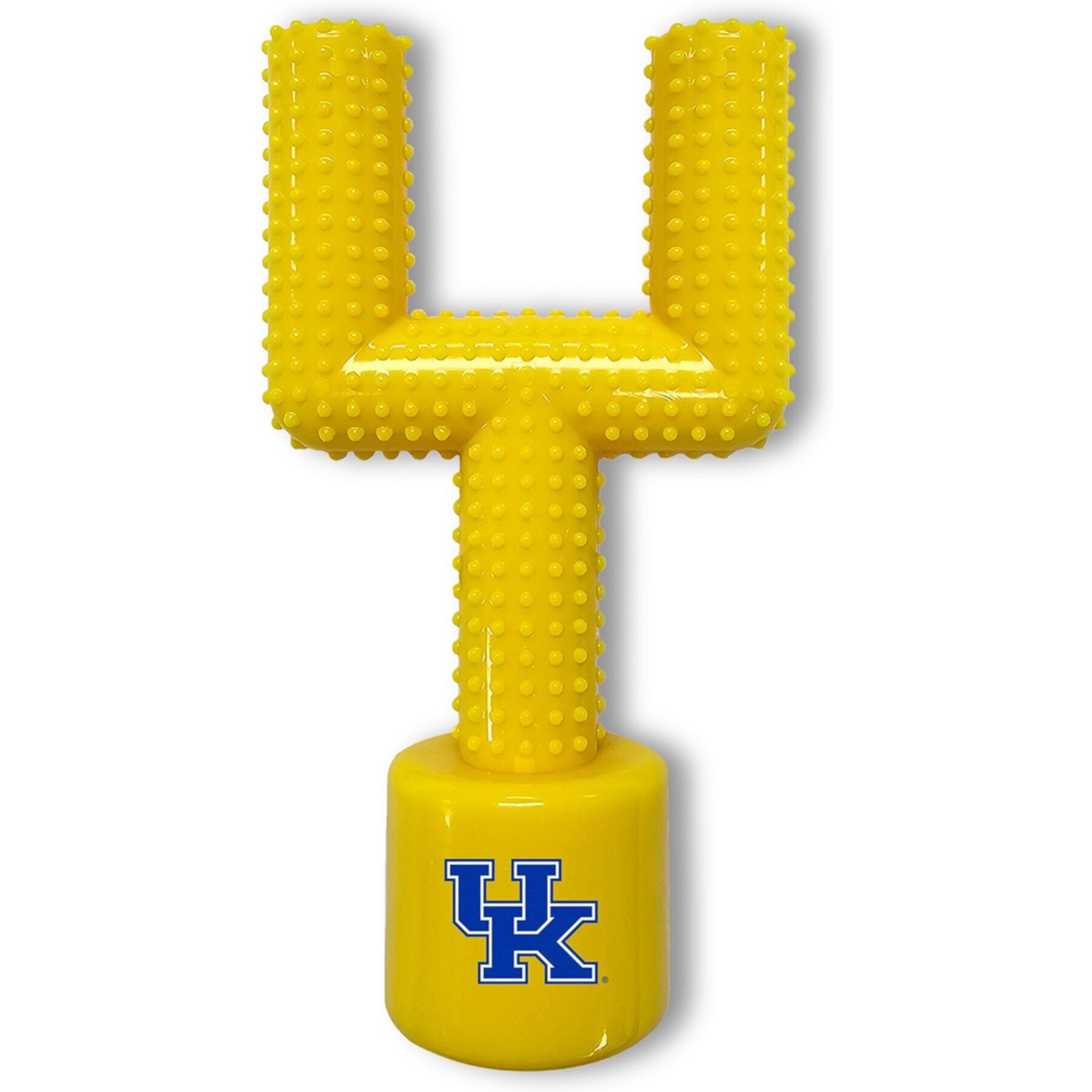 Pets First Kentucky Hard Nylon Goal Post Dog Chew Toy, Yellow Pets First