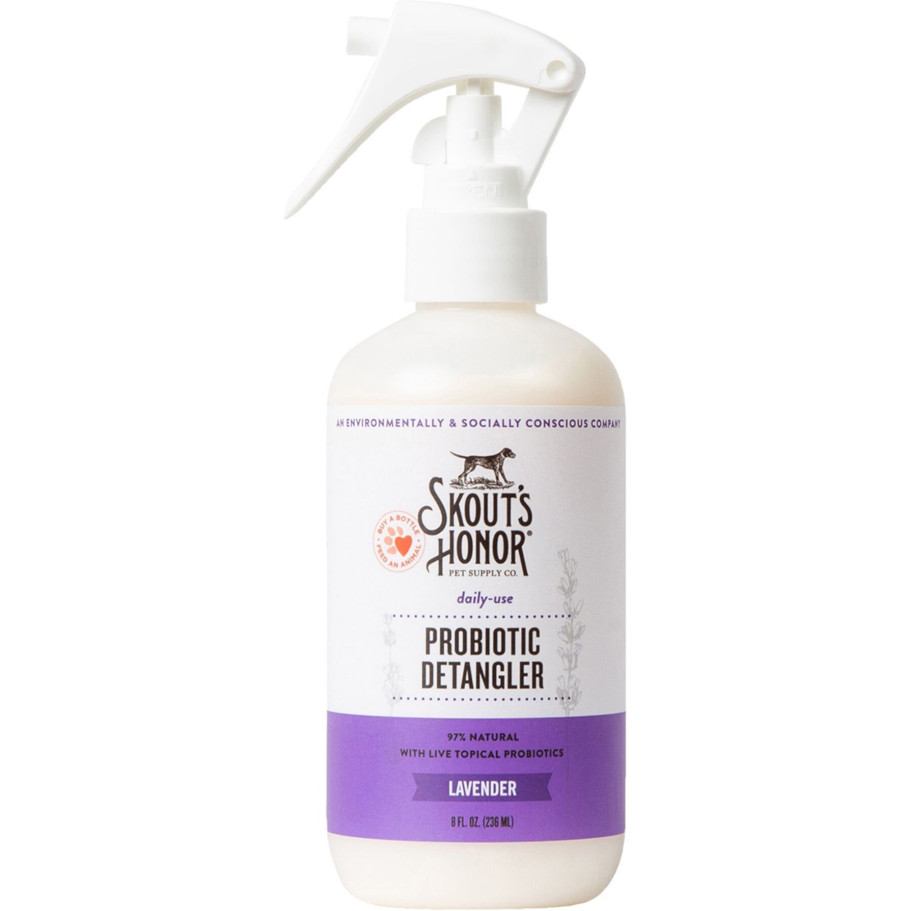 Skout's Honor Probiotic Lavender Dog Detangler Skout'S Honor