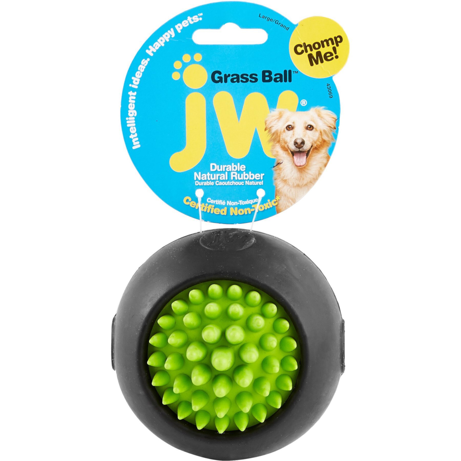 JW Pet Grass Ball Dog Toy, Color Varies JW Pet