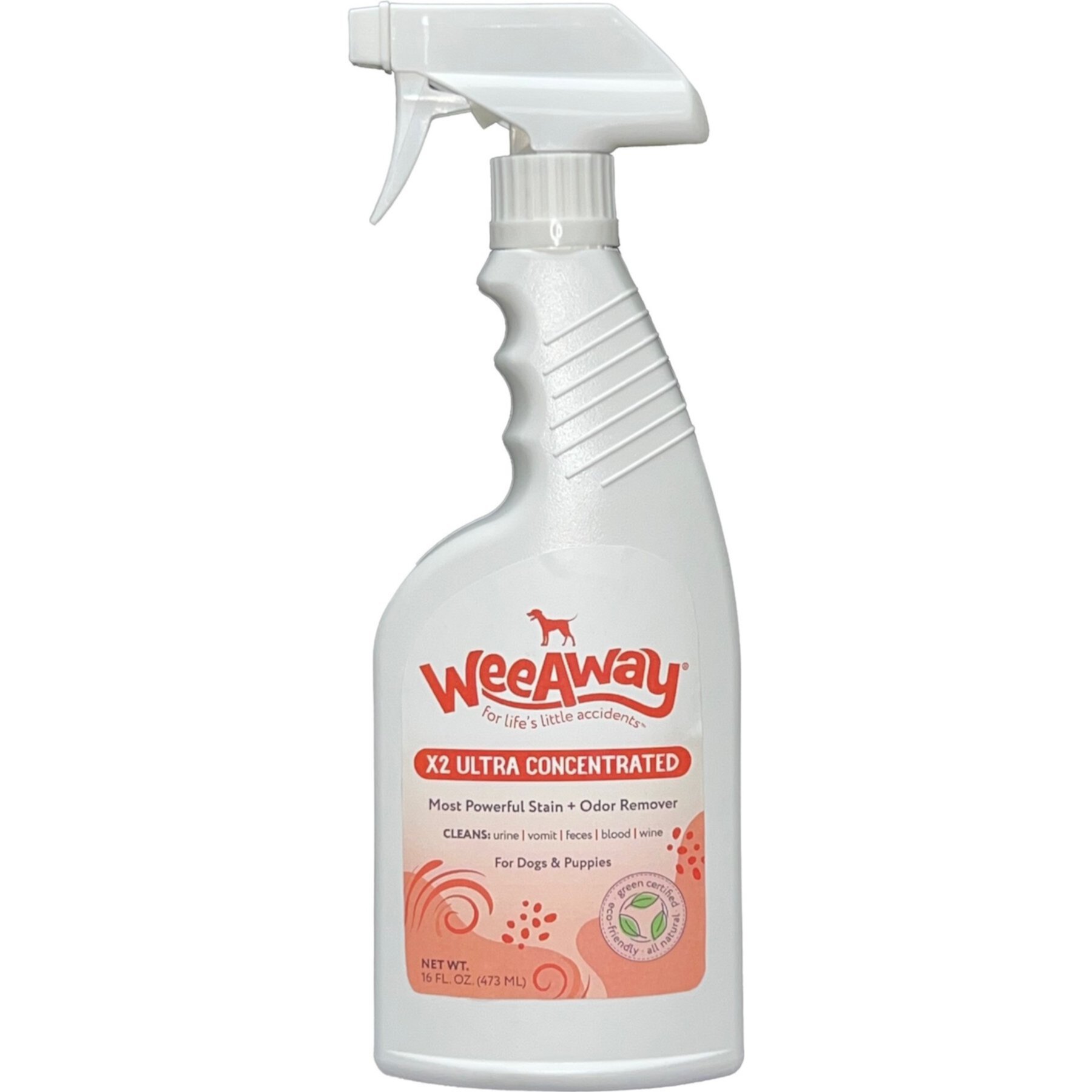 Wee Away X2 Ultra Concentrated Odor & Stain Remover for Dogs & Puppies Wee Away