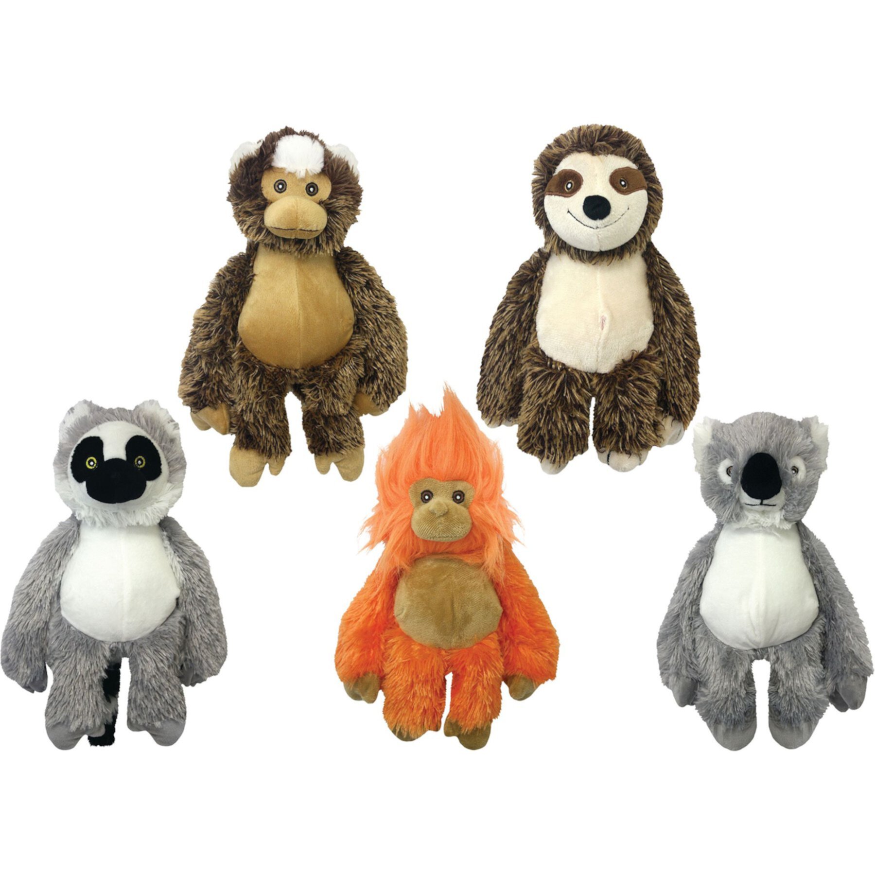 Multipet Bark Buddy Squeaky Plush Dog Toy, Character Varies, 10-in, 1 count Multipet