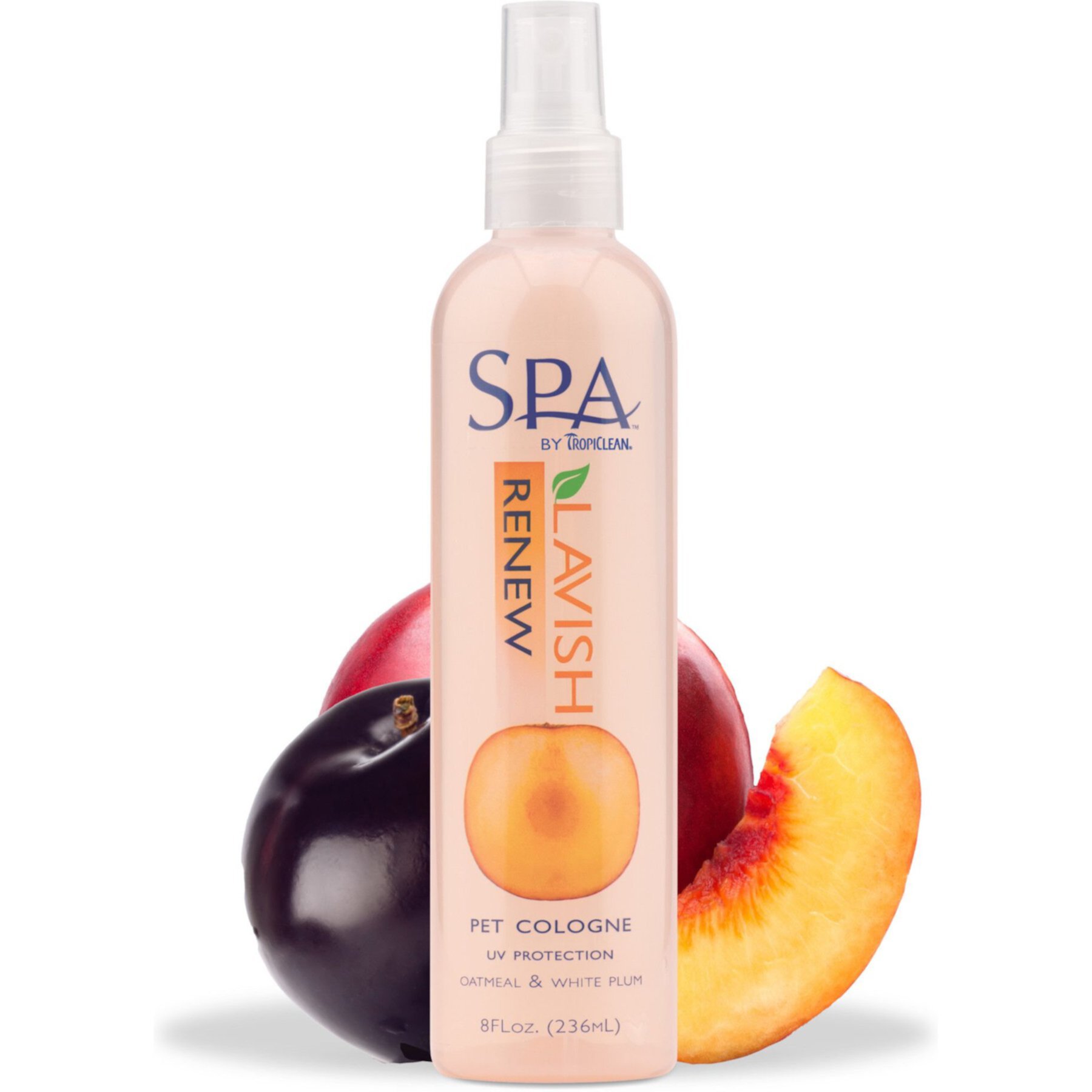 TropiClean Spa Renew Dog Cologne Spray, Luscious Sweet Plum & Peaches Scent TropiClean