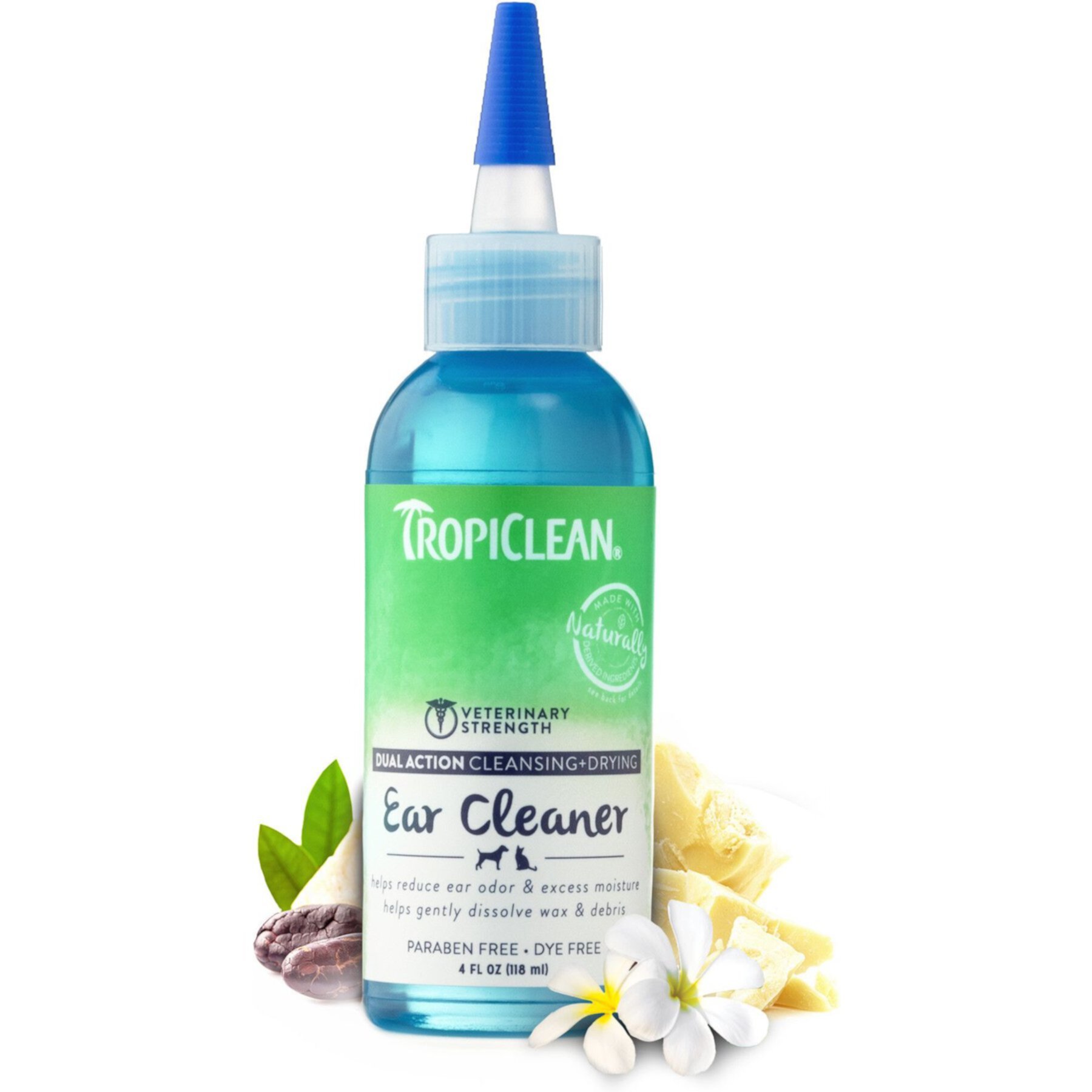 TropiClean Dual Action Ear Cleaner for Dogs TropiClean