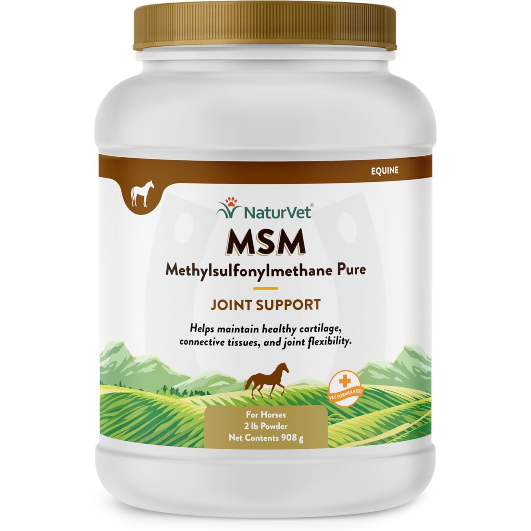 NaturVet MSM Pure Joint Support Powder Horse Supplement NaturVet