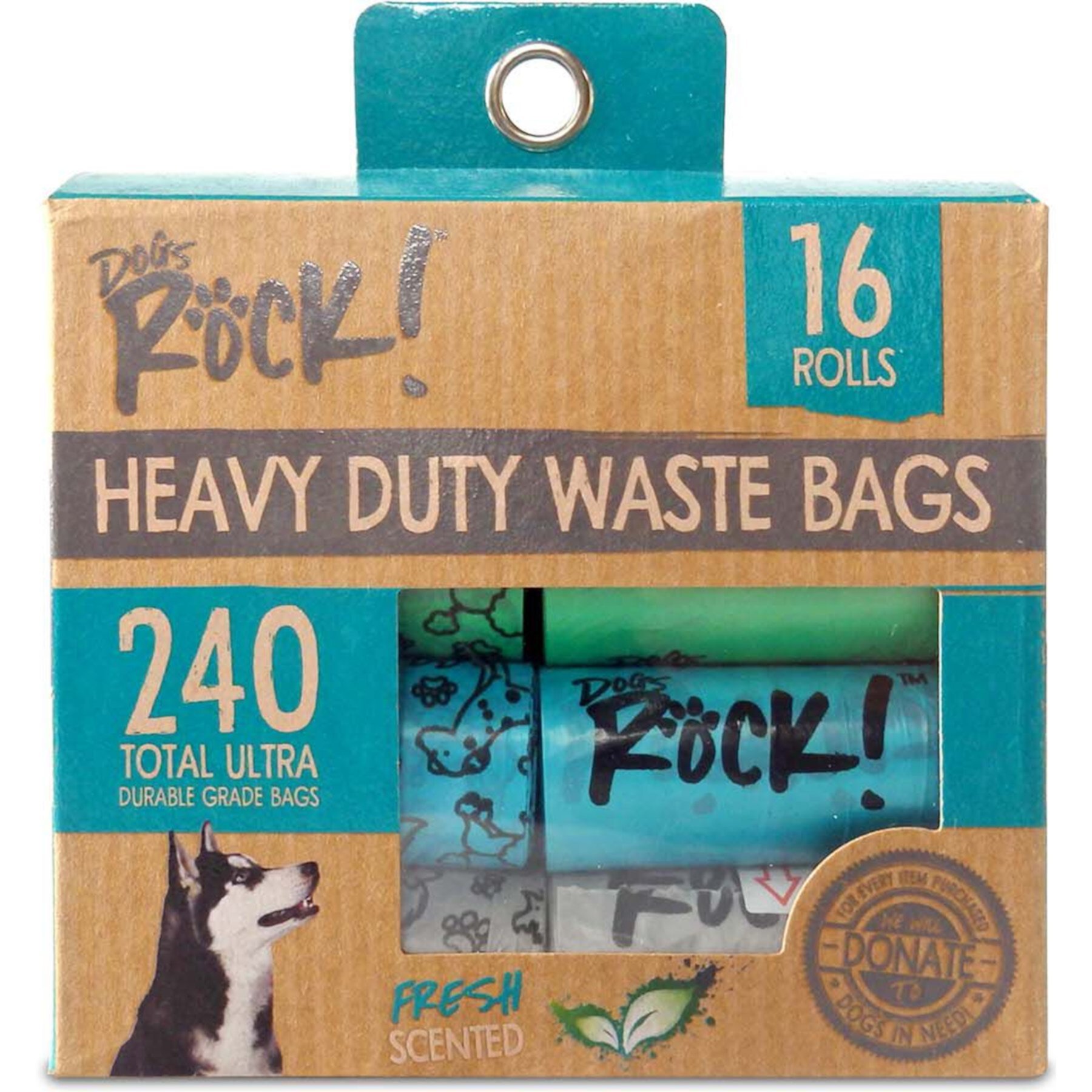 Dogs Rock Bone & Paw Dog Waste Bag, 240 count Dogs Rock