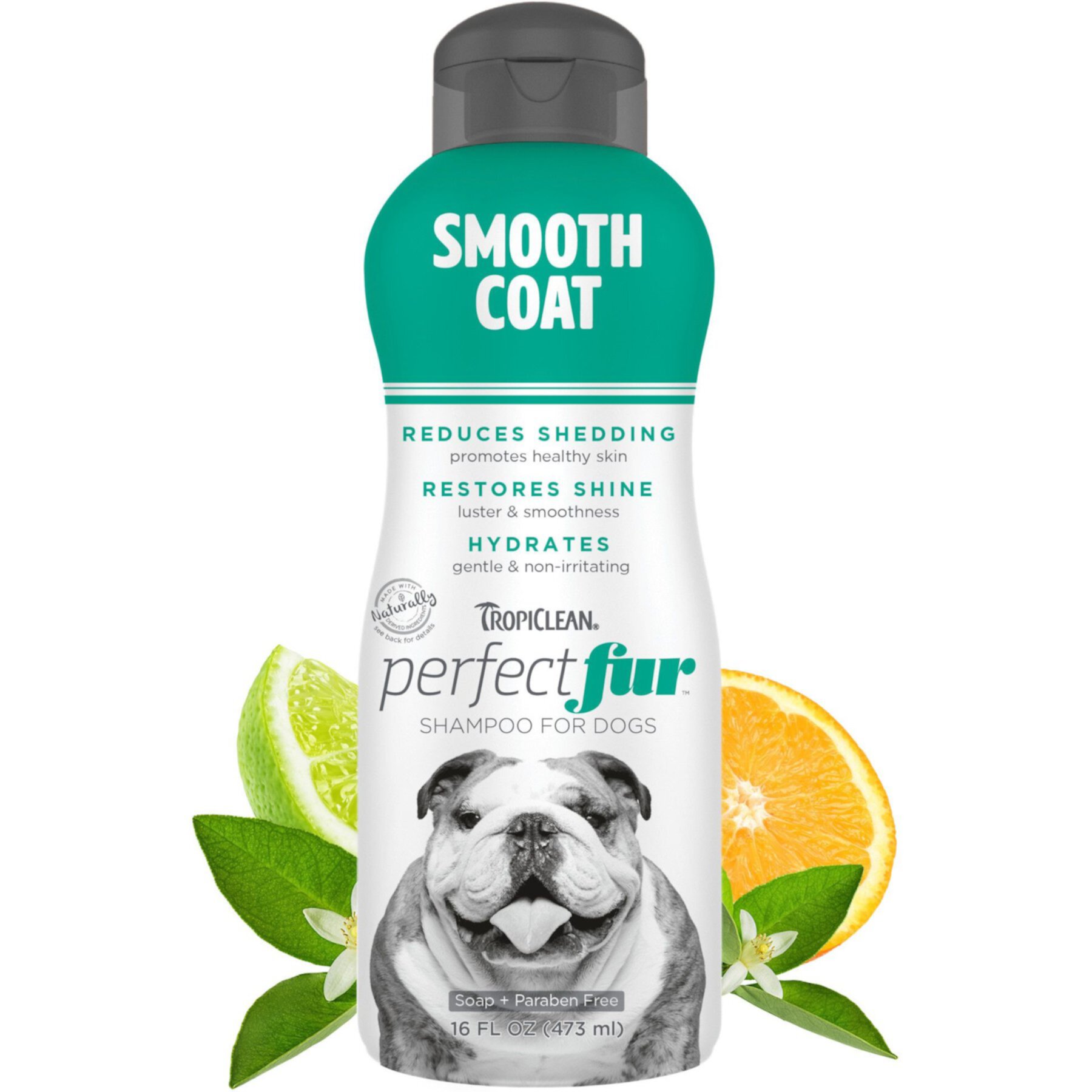 TropiClean PerfectFur Smooth Coat Shed Reducing Dog Shampoo TropiClean