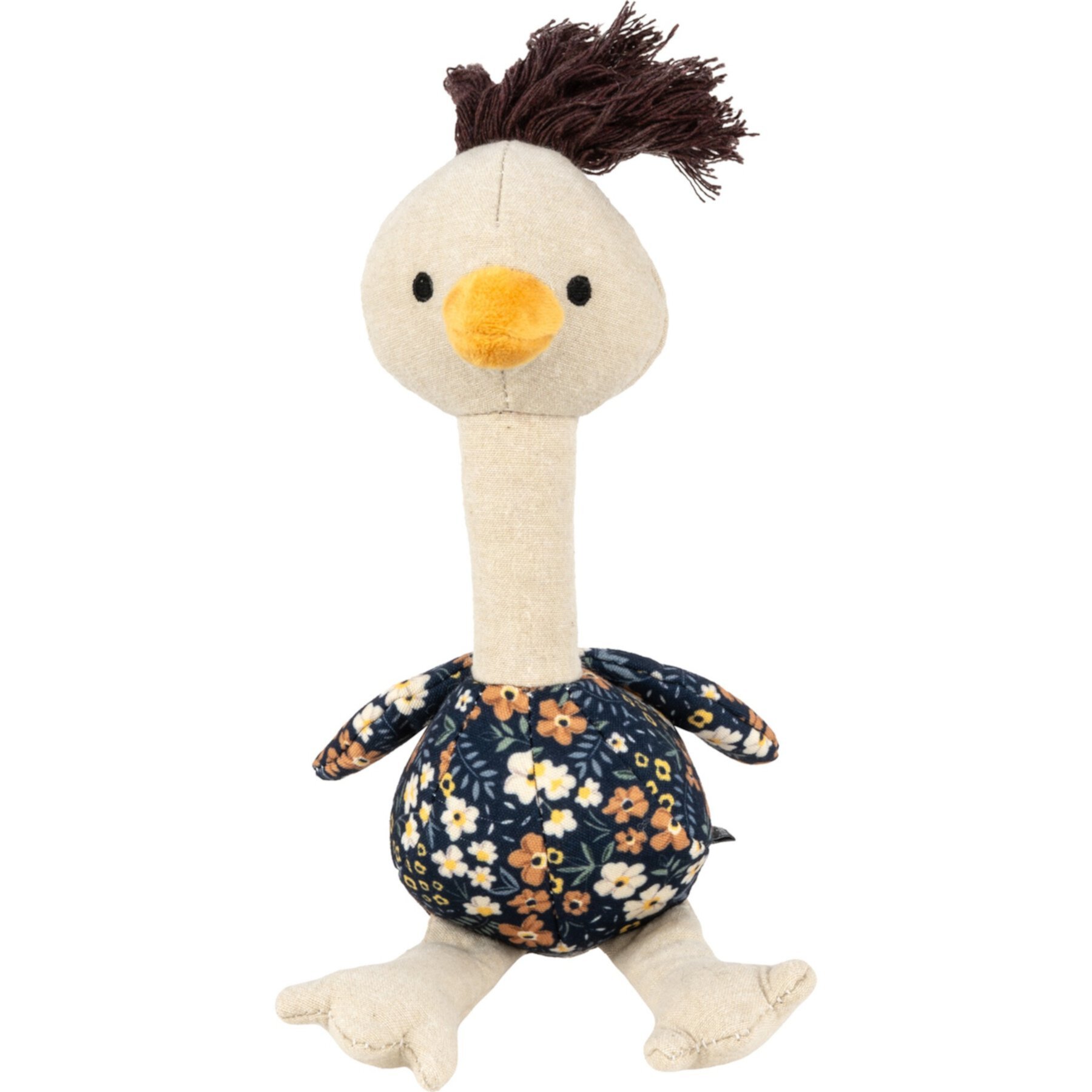 Harry Barker Floral Print Ostrich Plush Dog Toy Harry Barker