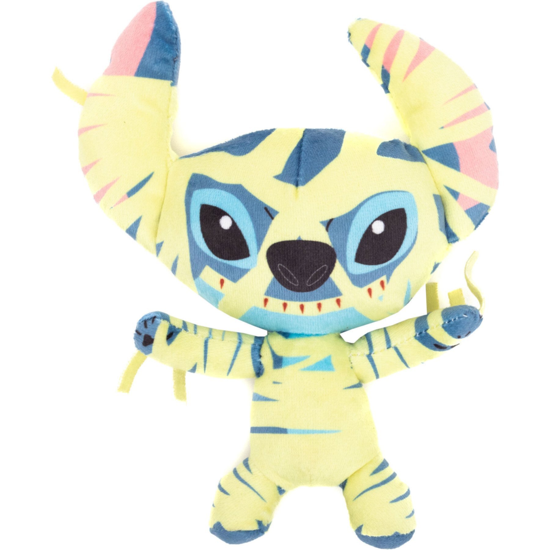 Buckle-Down Disney Lilo & Stitch Halloween Mummy Stitch Squeaky Plush Dog Toy, Yellow Buckle-Down