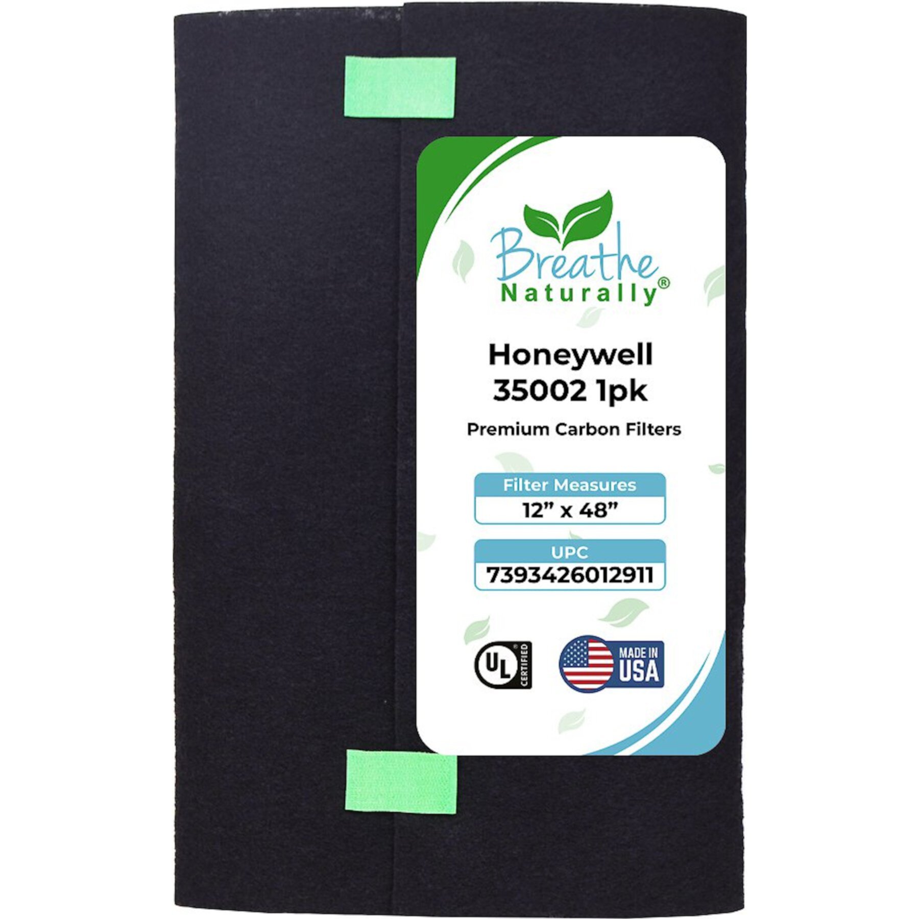 Breathe Naturally Replacement Carbon Prefilter for Honeywell 35002 Breathe Naturally