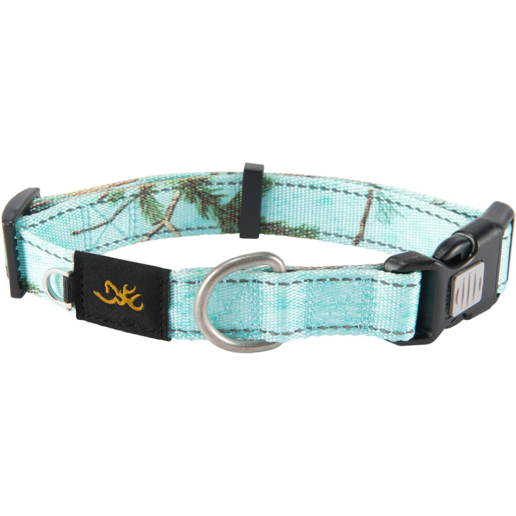 Browning Classic Webbing Camo Nylon Reflective Standard Dog Collar, Realtree Xtra Seaglass Browning