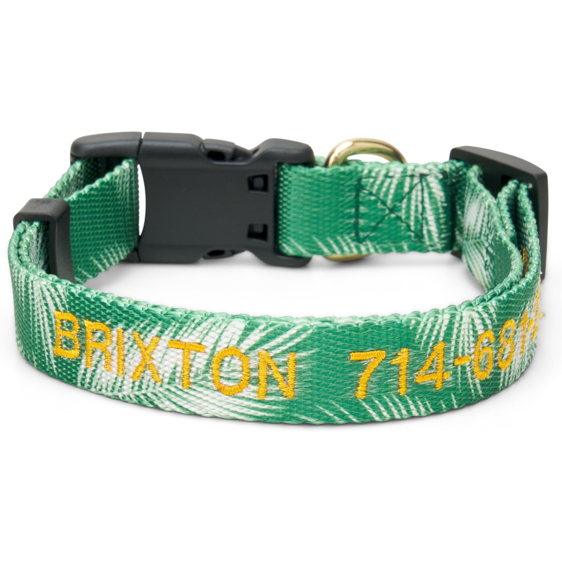 Boulevard Personalized Palm Dog Collar Boulevard