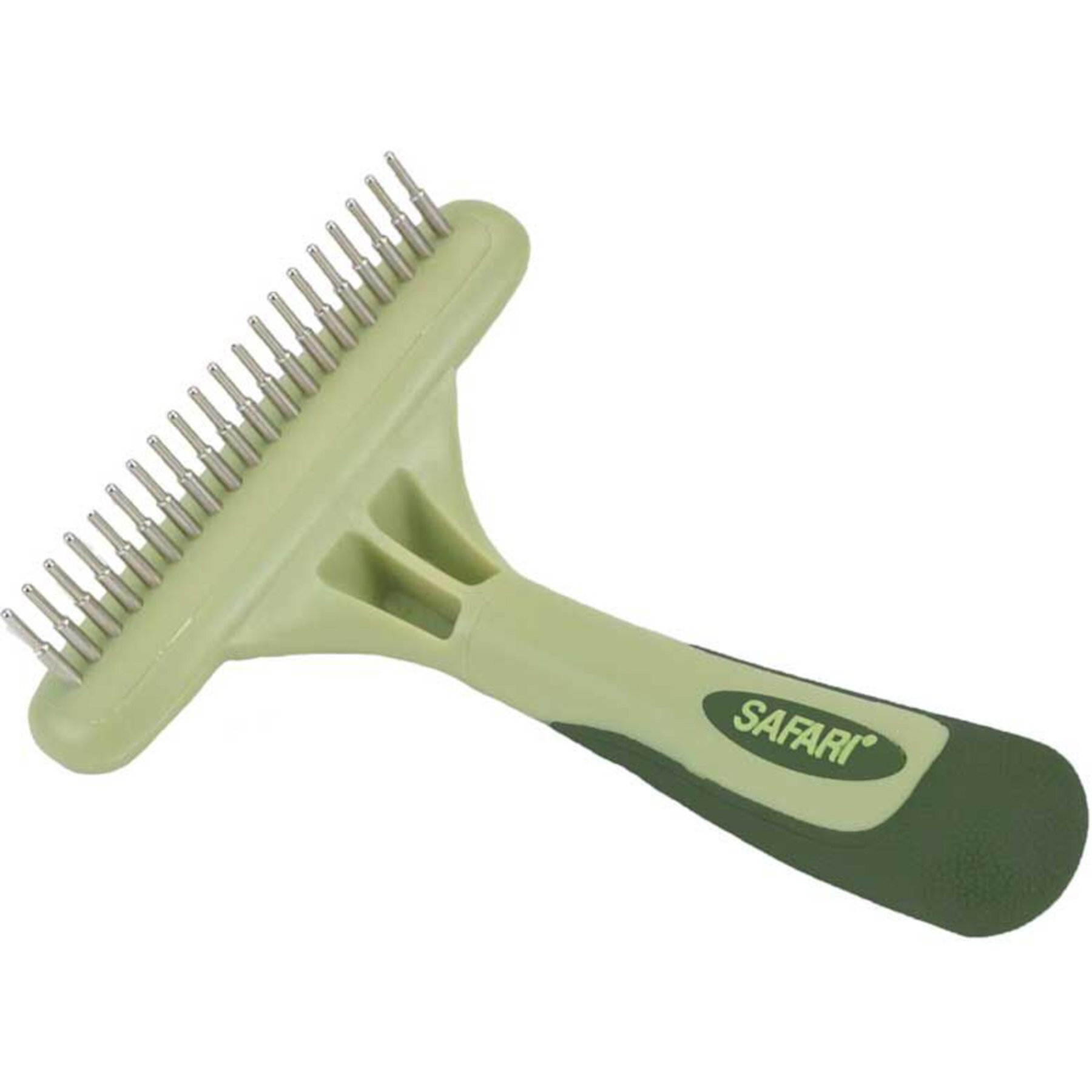 Safari Single Row Rotating Pins Undercoat Rake Dog Grooming Tool Safari