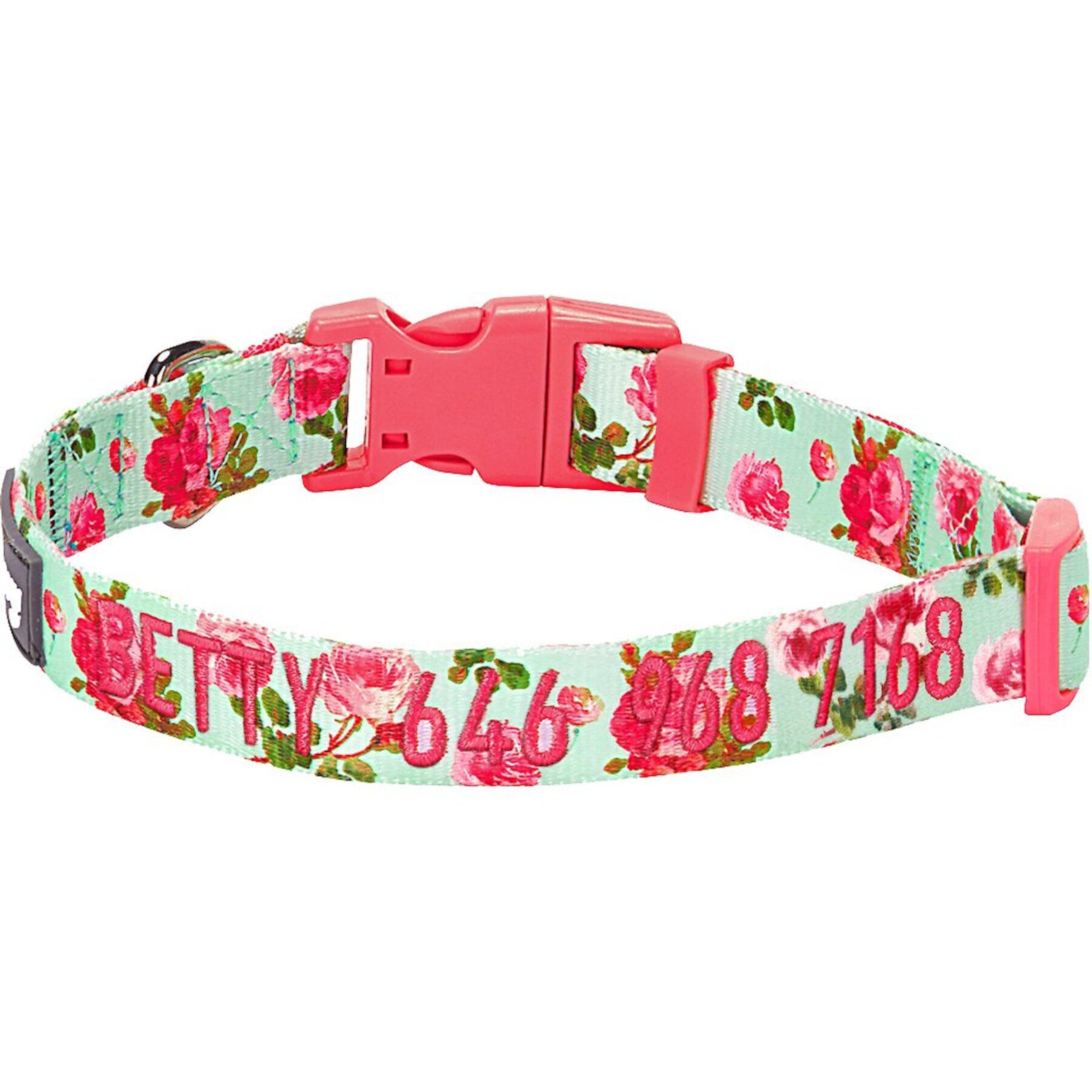 Blueberry Pet Spring Scent Rose Floral Personalized ID Dog Collar Blueberry Pet