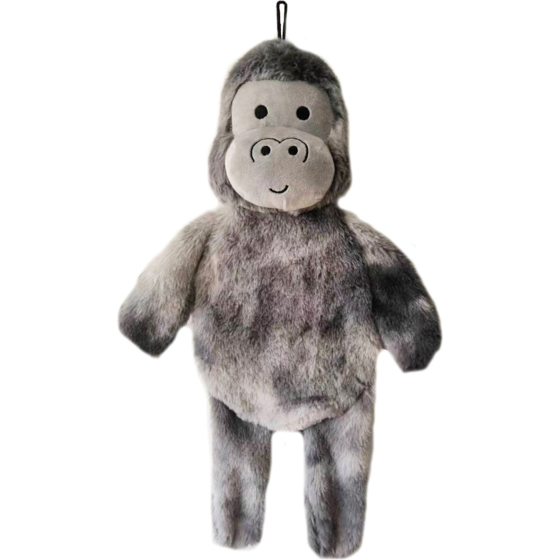 PetRageous Designs Knuckles the Gorilla 18-in Squeak & Crinkle Plush Dog Toy, Grey Petrageous Designs