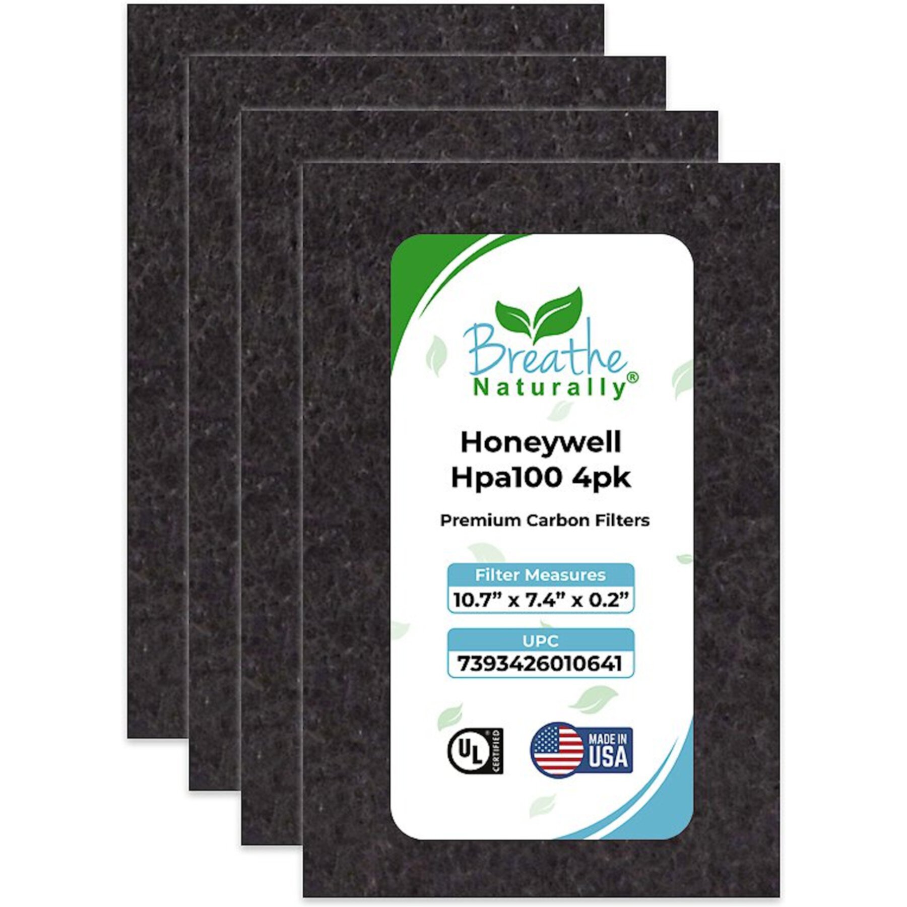 Breathe Naturally Replacement Carbon Prefilters for Honeywell HPA100 Series Air Purifiers Breathe Naturally