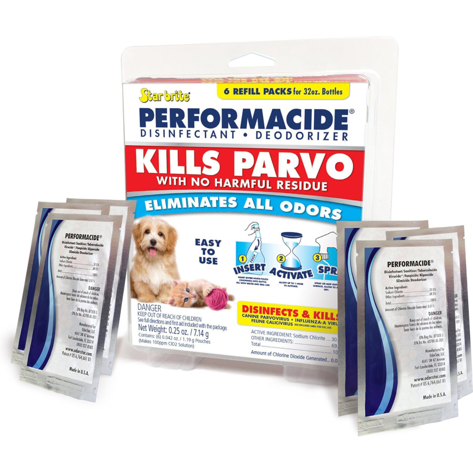 Performacide Kills Parvo Disinfectant Deodorizer Refills Performacide