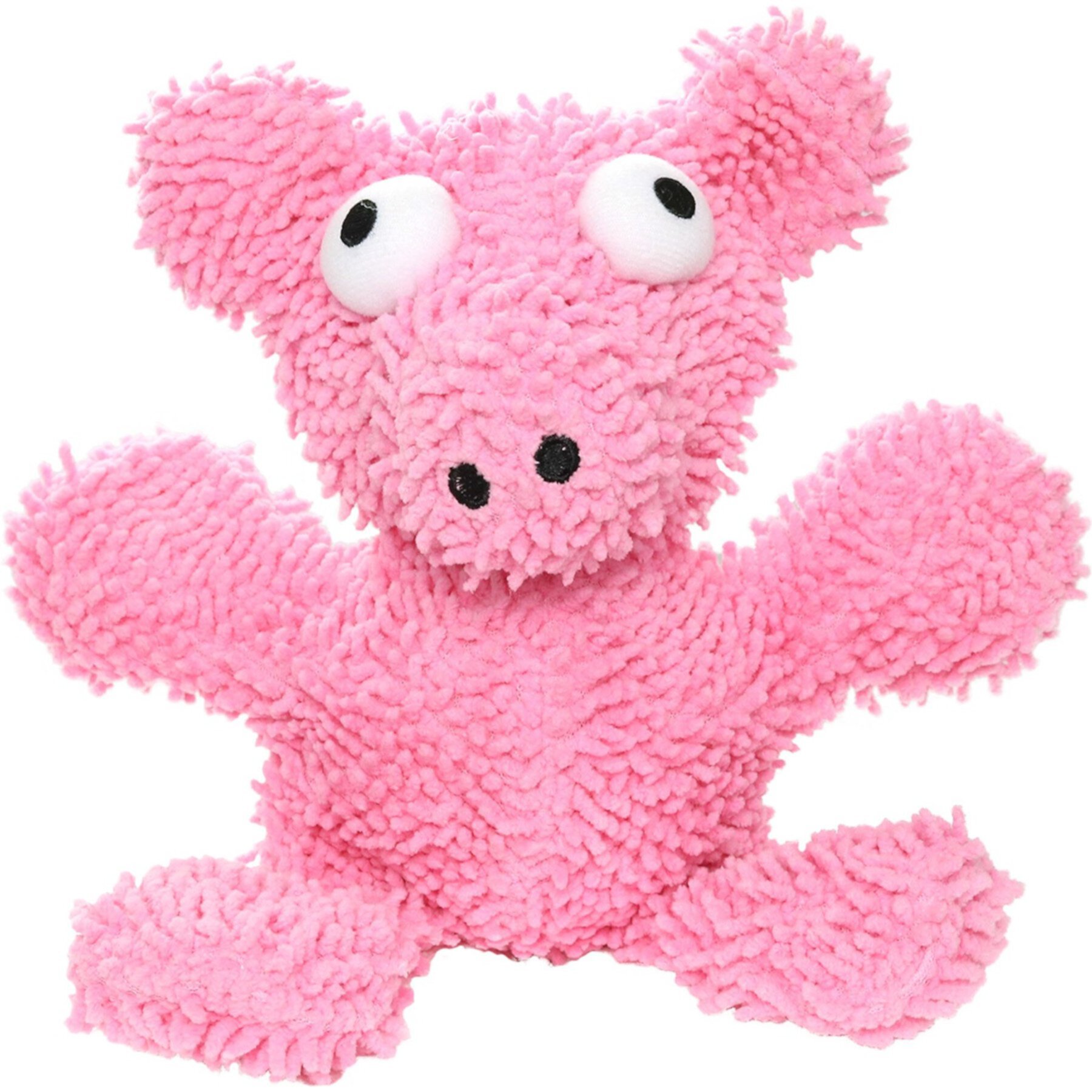 Mighty Microfiber Ball Med Pig Squeaky Plush Dog Toy, Pink Mighty