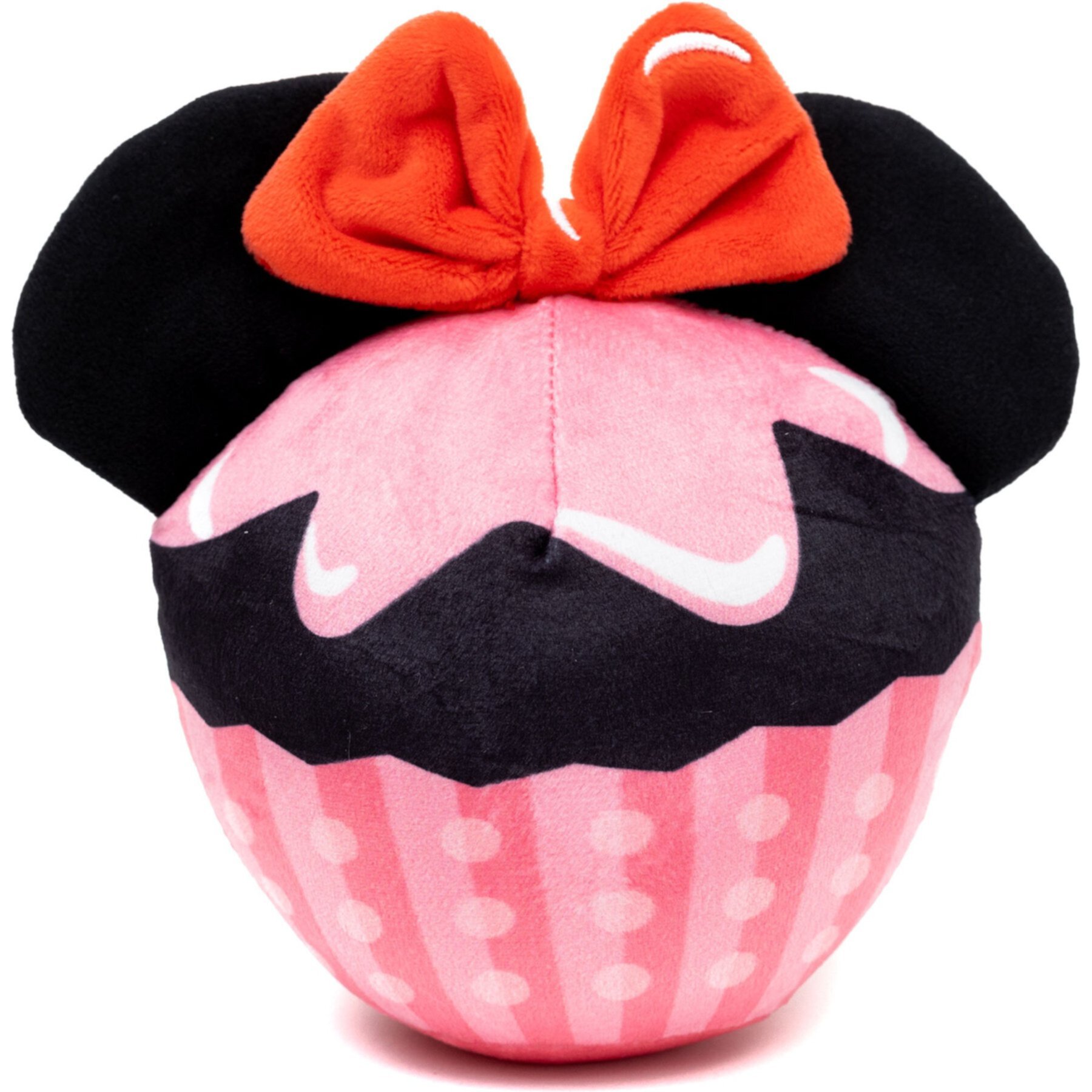 Buckle-Down Disney Minnie Mouse Cupcake with Ears & Bow Squeaky Plush Dog Toy, Pink Buckle-Down