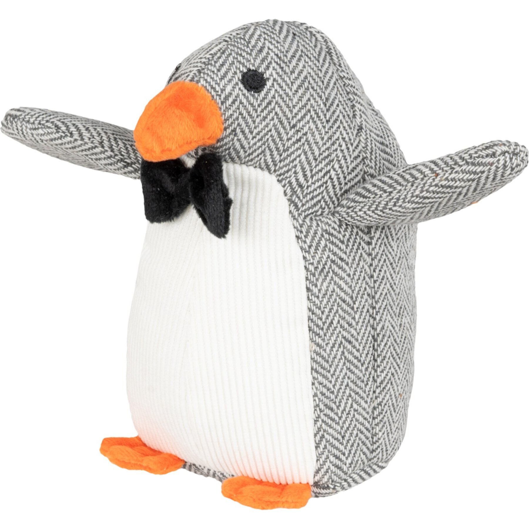 Harry Barker Dapper Penguin Plush Dog Toy, Gray Harry Barker