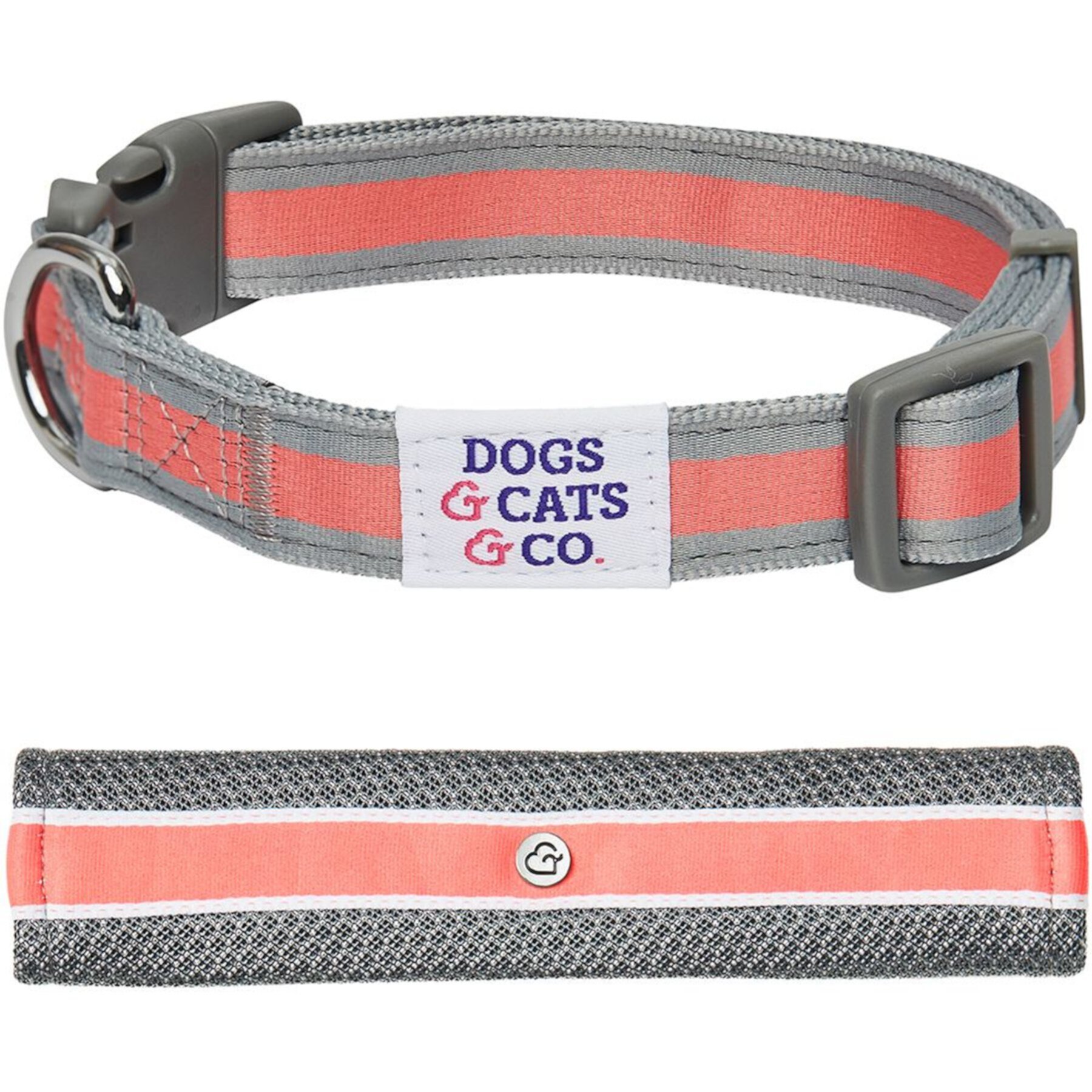 Dogs & Cats & Co. Daily Essential with Add-on Accessory Polyester Dog Collar Dogs & Cats & Co.