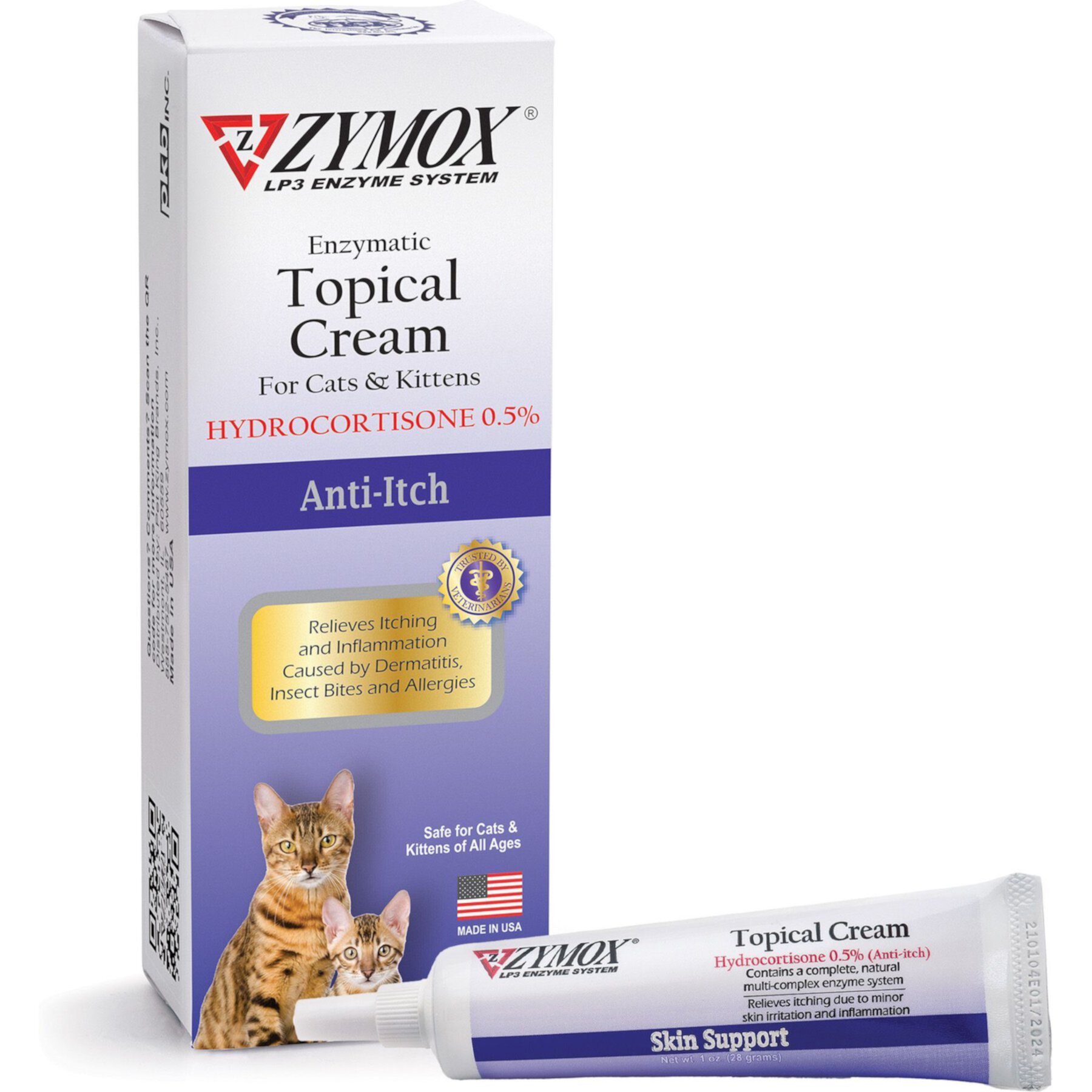 Zymox Enzymatic Cat & Kitten Topical Cream with 0.5% Hydrocortisone Zymox