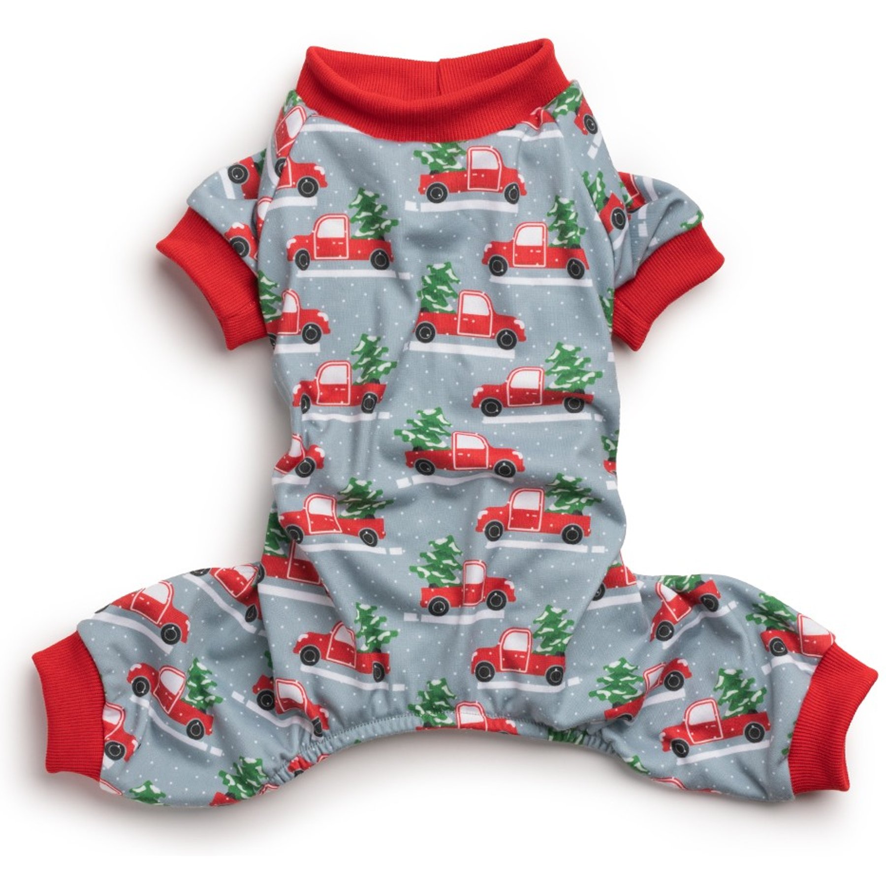 fabdog Graphic X-MAS Truck Dog Pajamas fabdog