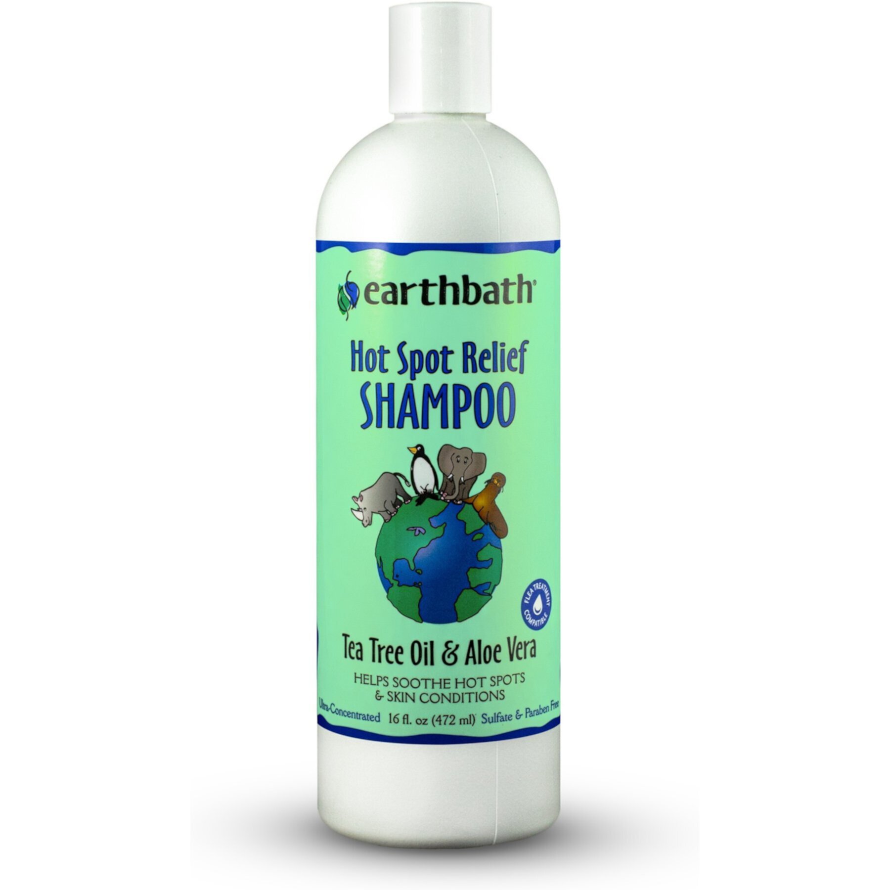 Earthbath Hot Spot Relief Tea Tree & Aloe Dog & Cat Shampoo earthbath