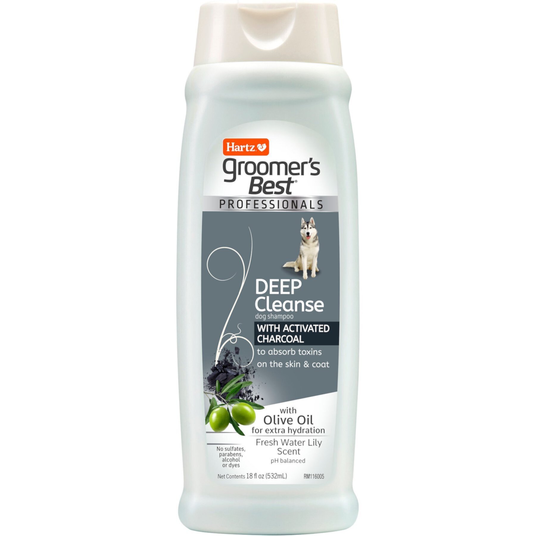 Hartz Groomer's Best Professionals Deep Cleanse with Olive Oil & Fresh Water Lily Scent Dog Shampoo Hartz