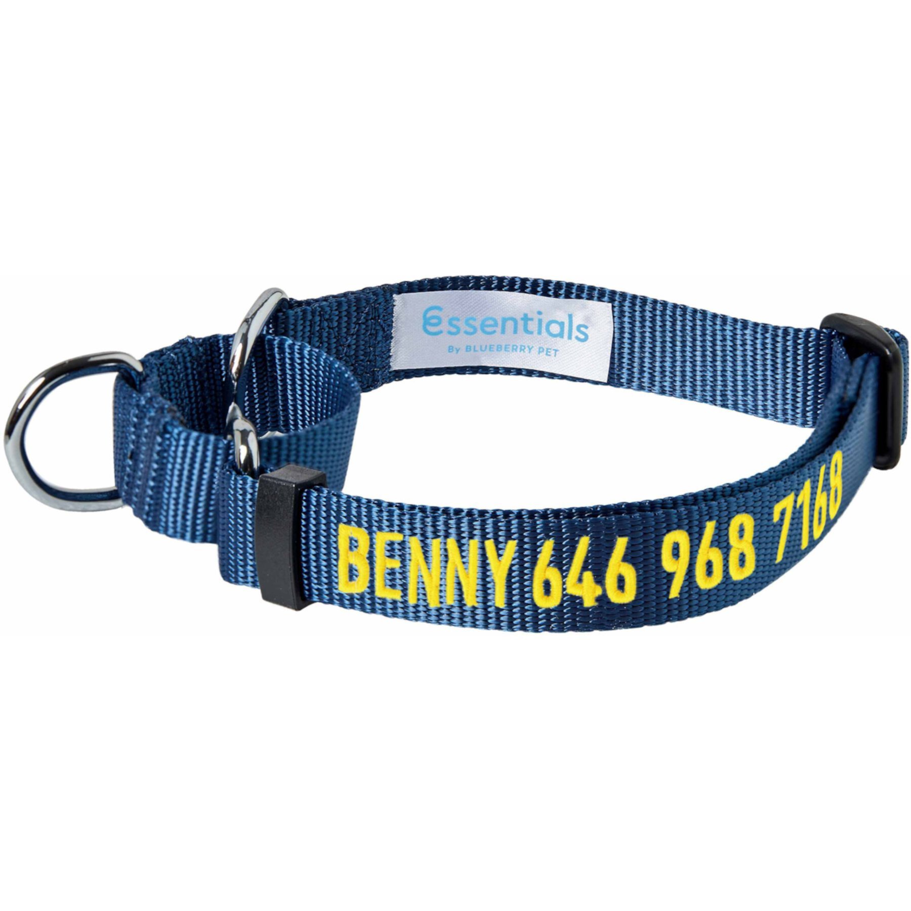 Blueberry Pet Essentials Safety Training Personalized Martingale Dog Collar Blueberry Pet