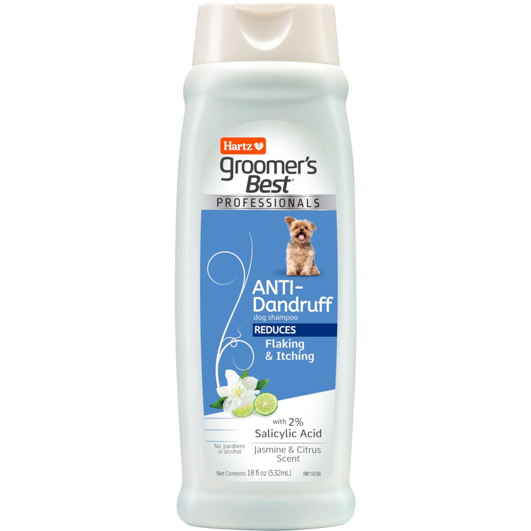 Hartz Groomer's Best Professionals Anti-Dandruff with Jasmine & Citrus Scent Dog Shampoo Hartz