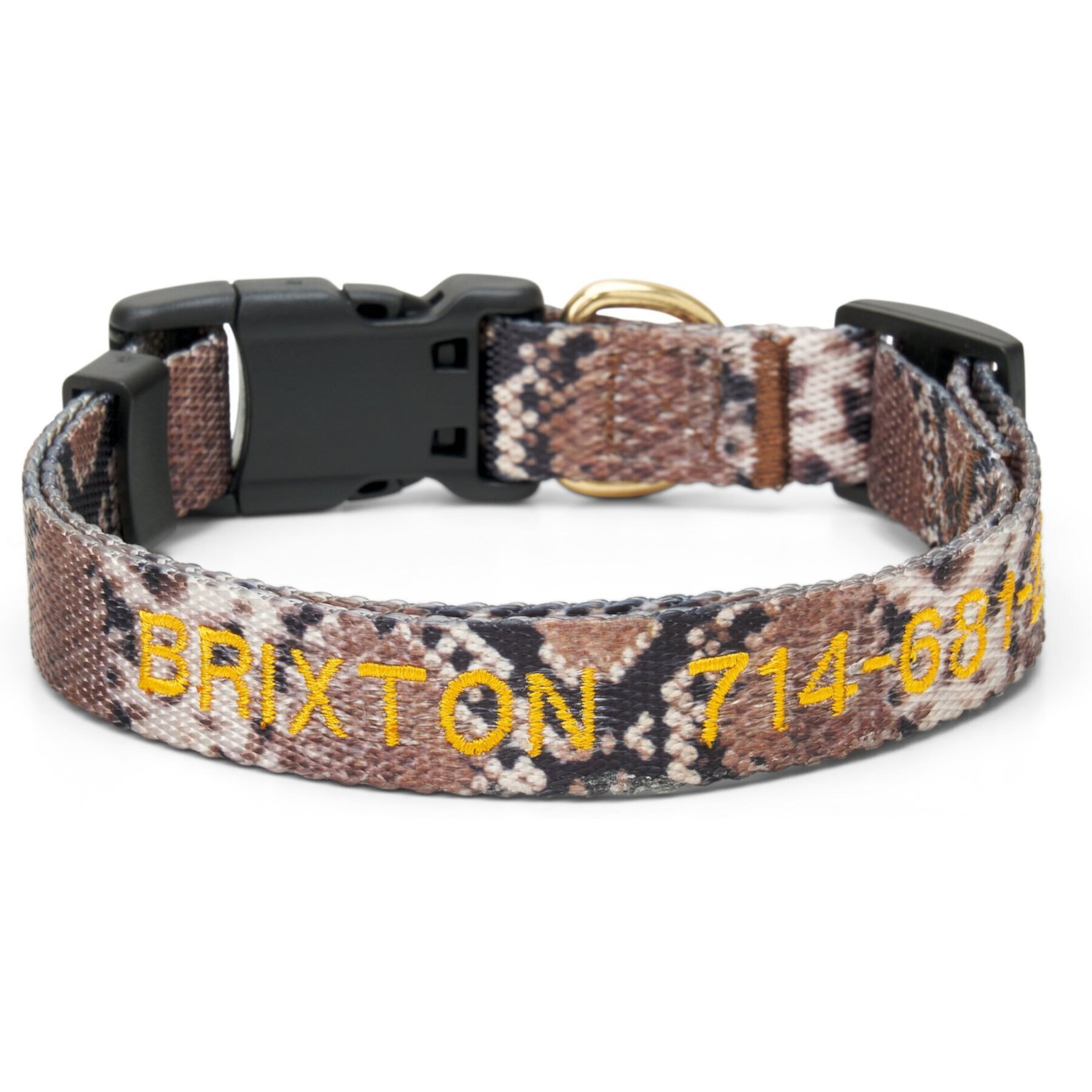 Boulevard Personalized Snake Dog Collar Boulevard