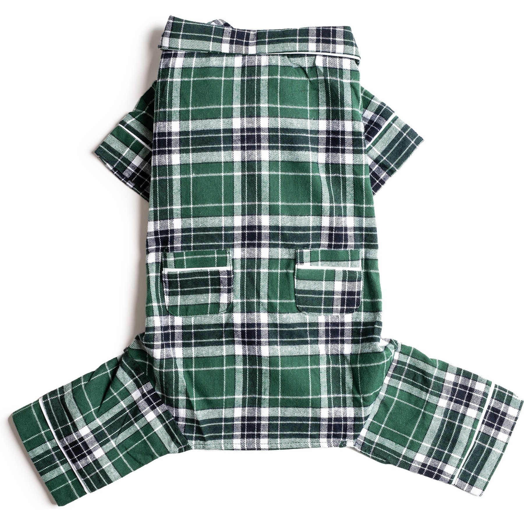 fabdog Plaid Flannel Dog Pajamas fabdog