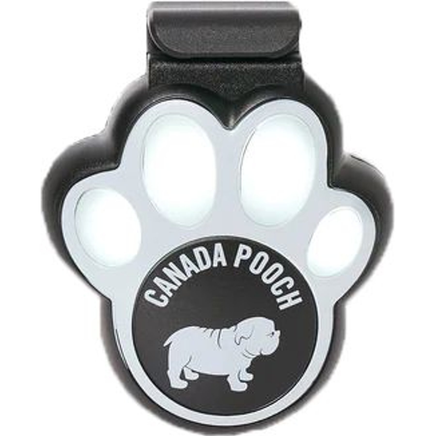 Canada Pooch Light Attachment Dog Tag Accessory, Black, Small Canada Pooch