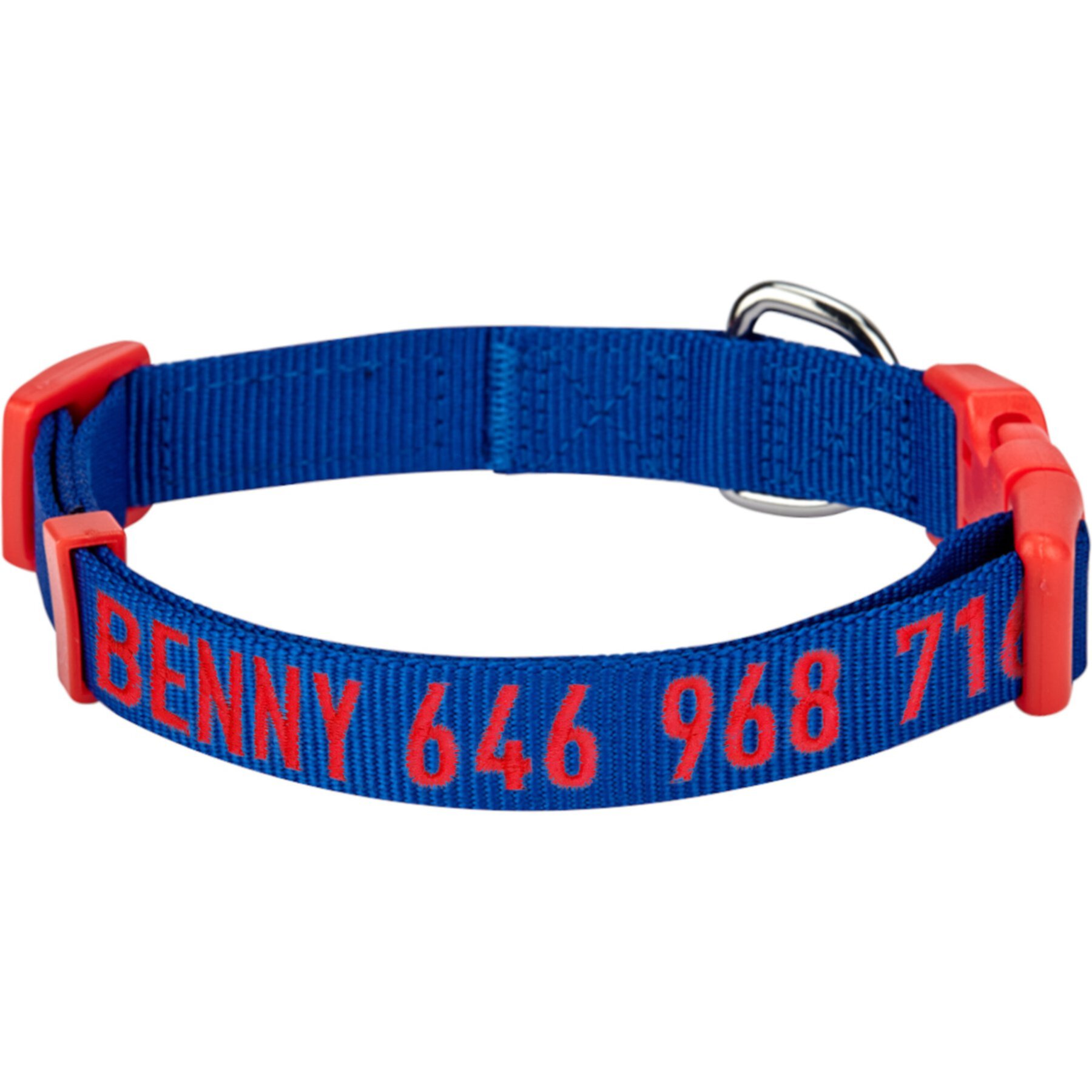 Blueberry Pet National Pride USA Flag Personalized Dog Collar Blueberry Pet