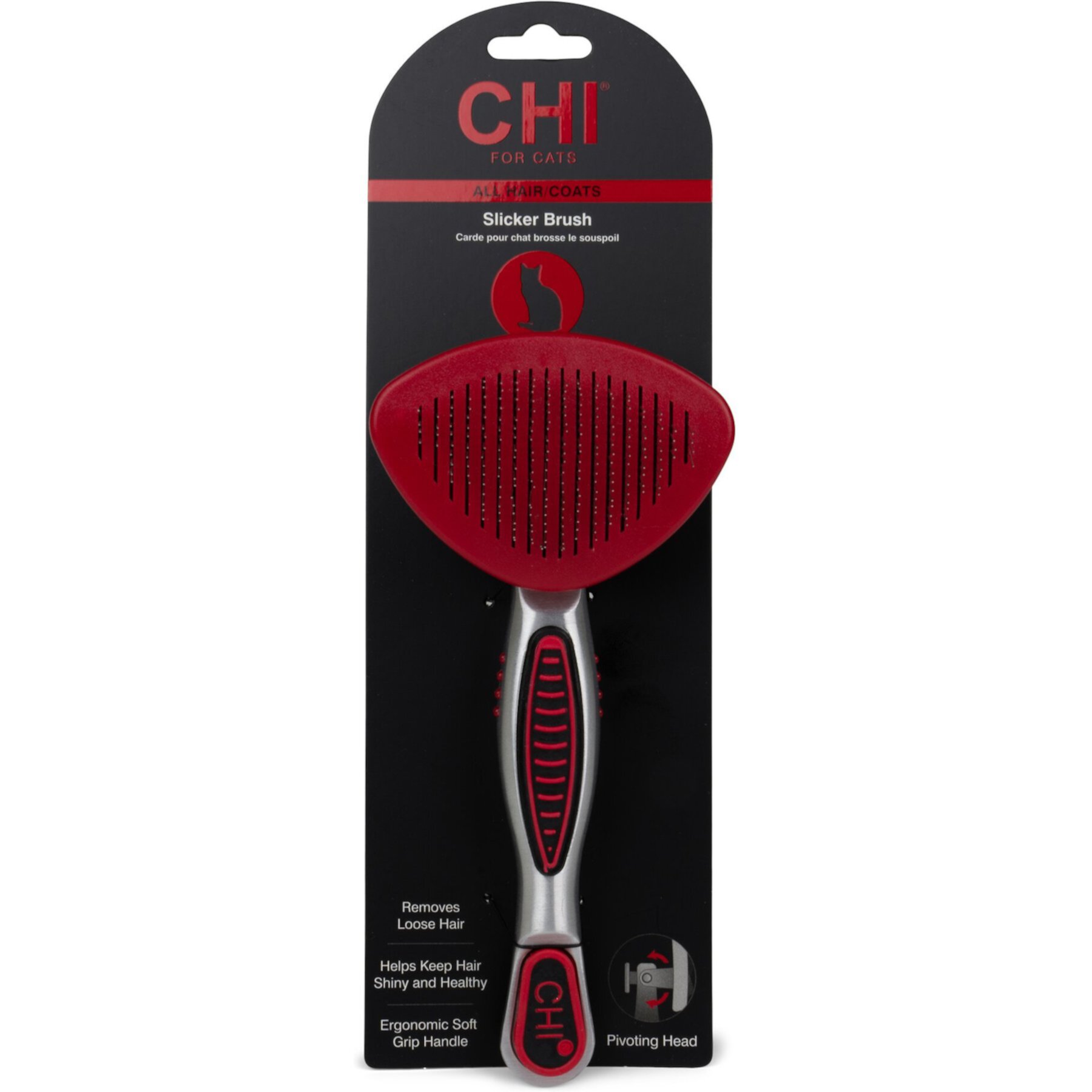 CHI Self Cleaning & Pivoting Slicker Cat Brush Chi