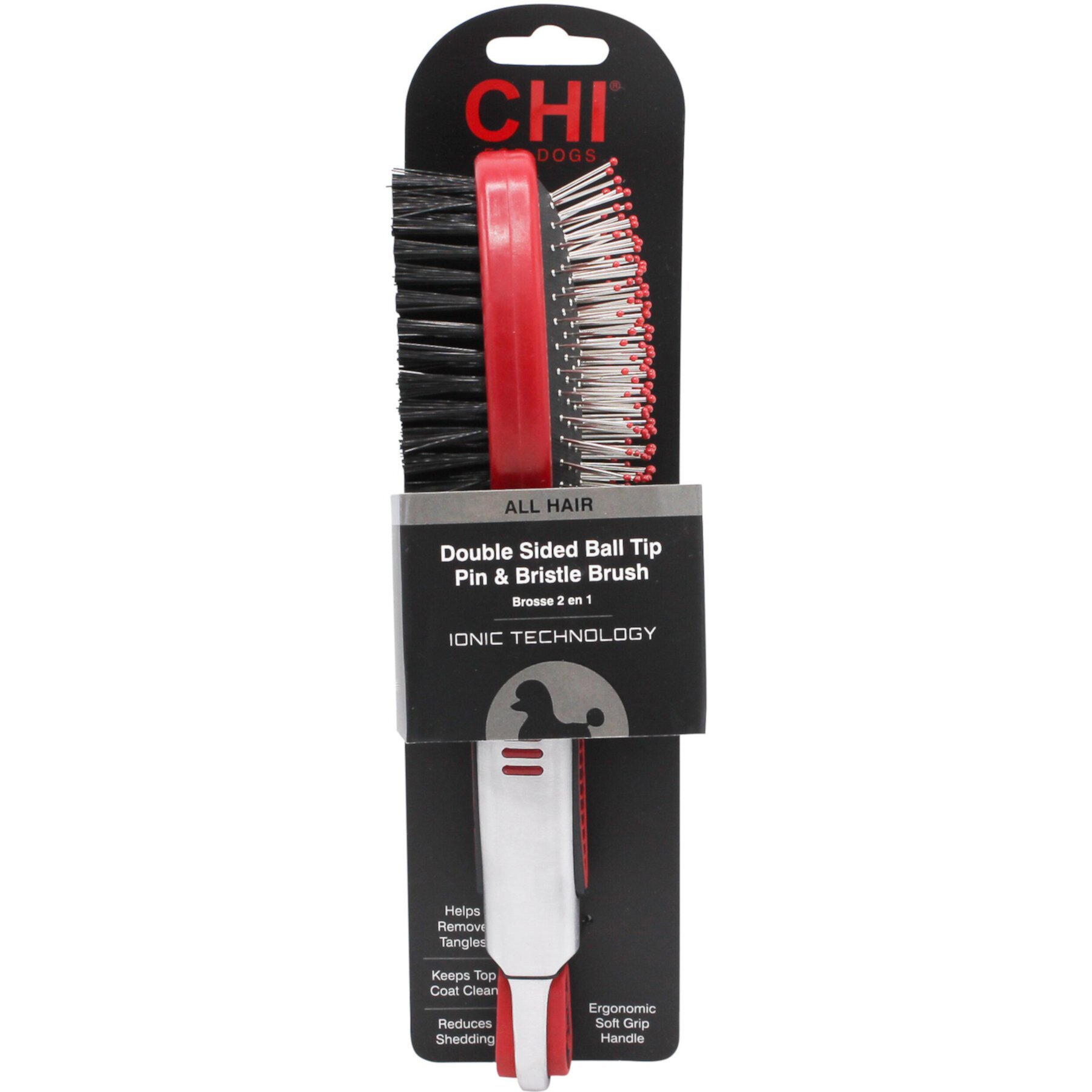 CHI Double Sided Ball Tip Pin & Bristle Dog Brush Chi