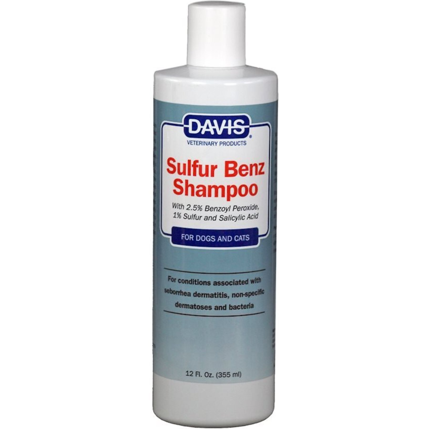 Davis Sulfur Benz Dog & Cat Shampoo, 12-fl oz bottle Davis