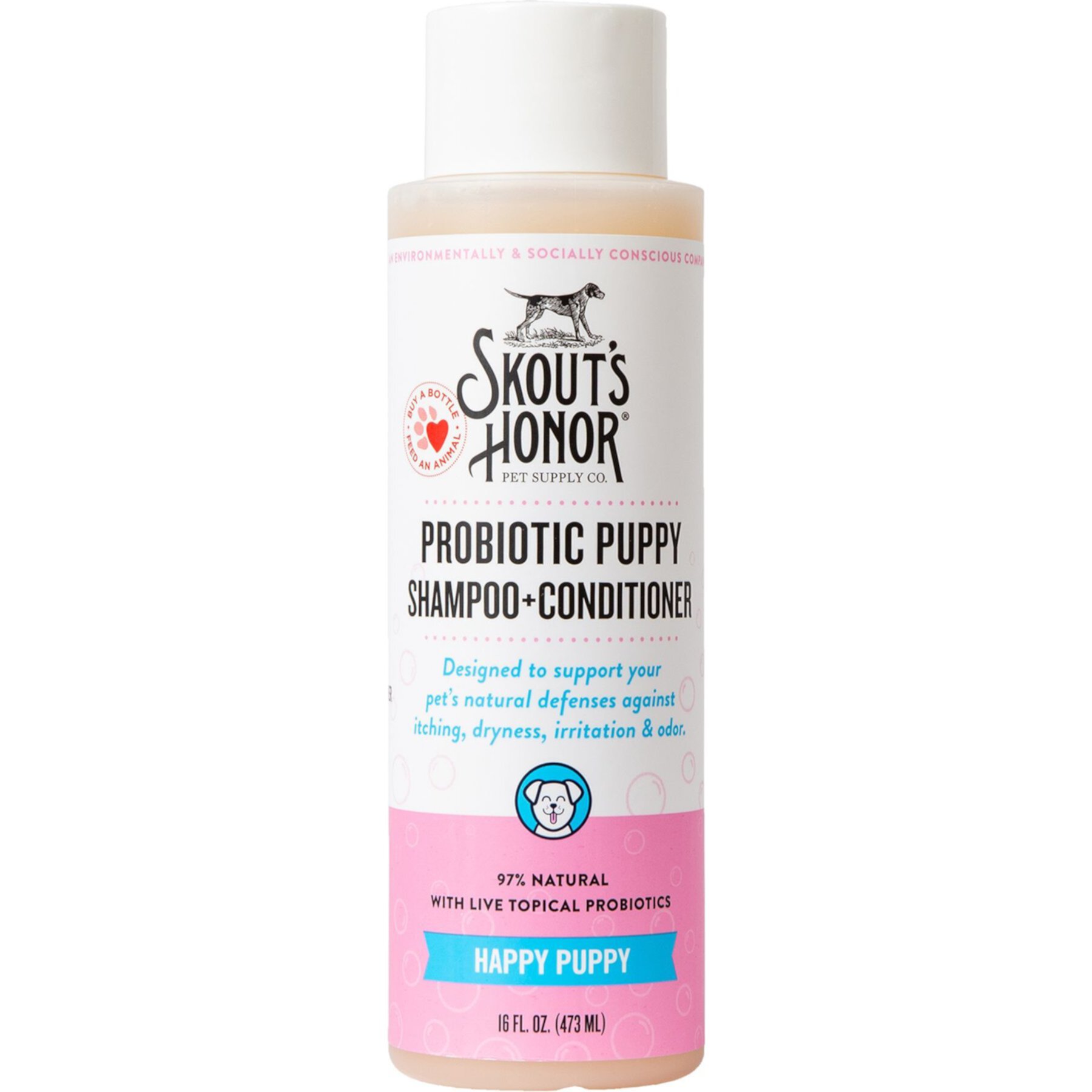 Skout's Honor Happy Puppy Probiotic Cat & Dog Shampoo & Conditioner Skout'S Honor