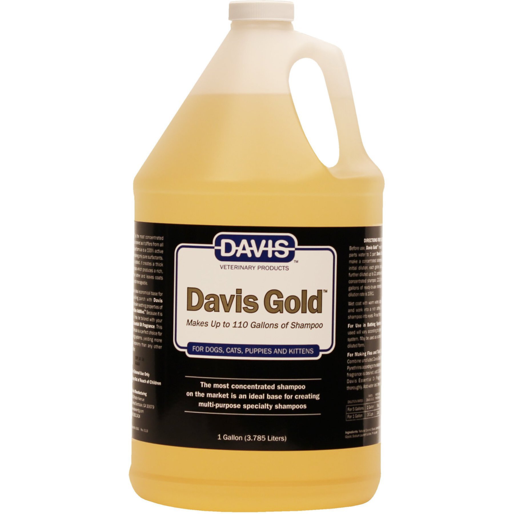 Davis Gold Dog & Cat Shampoo, 1-gallon Davis