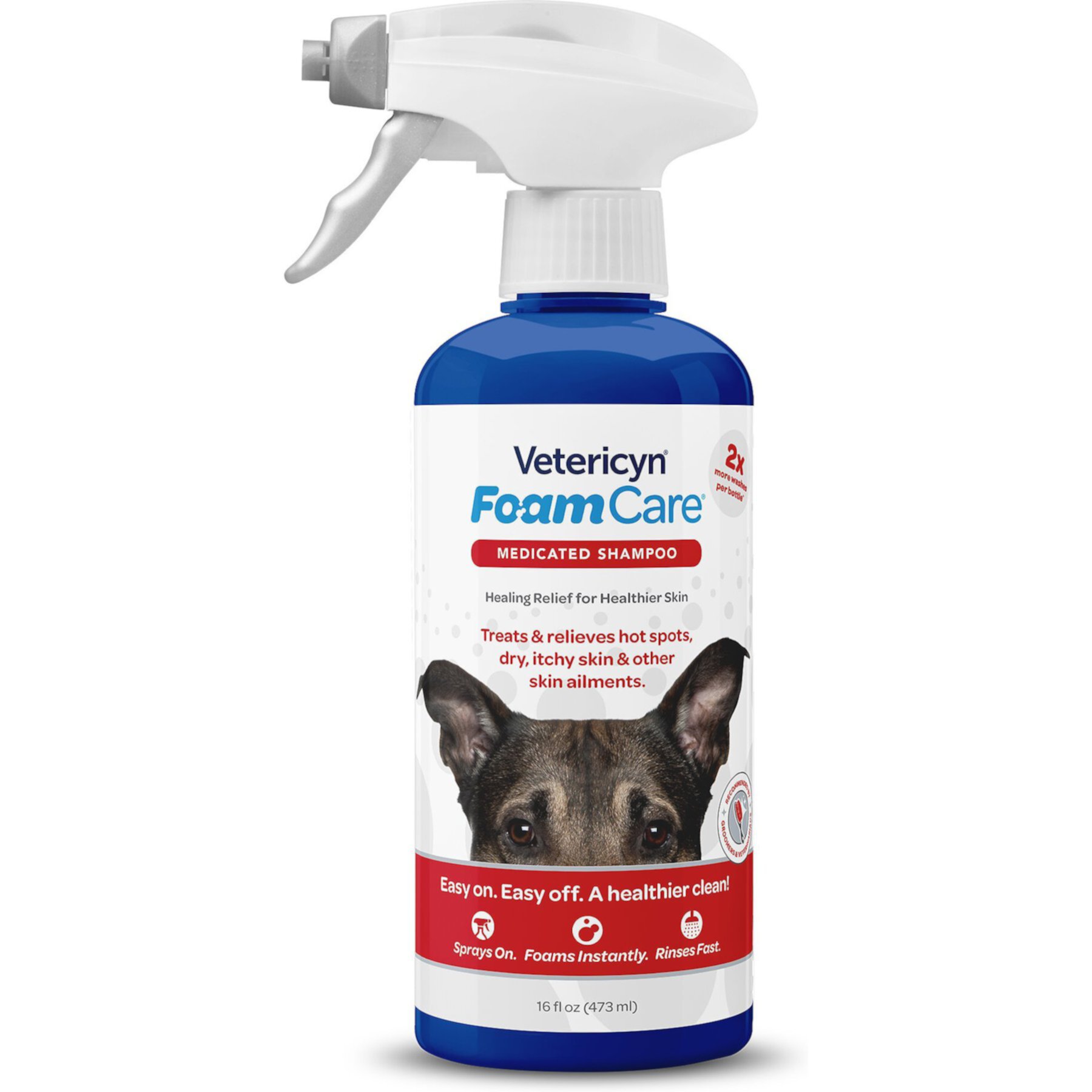 Vetericyn FoamCare Medicated Shampoo for Pets Vetericyn